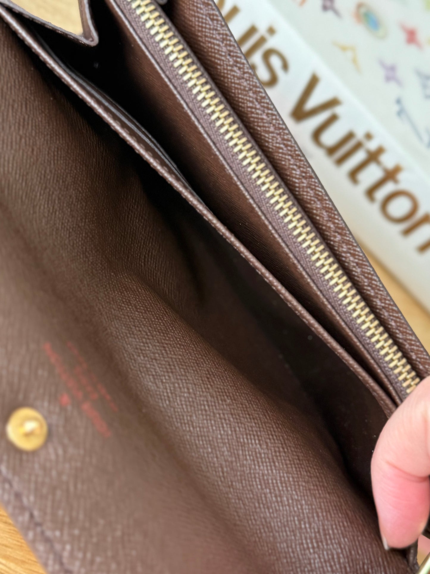 LV Sarah Wallet Damier Ebene