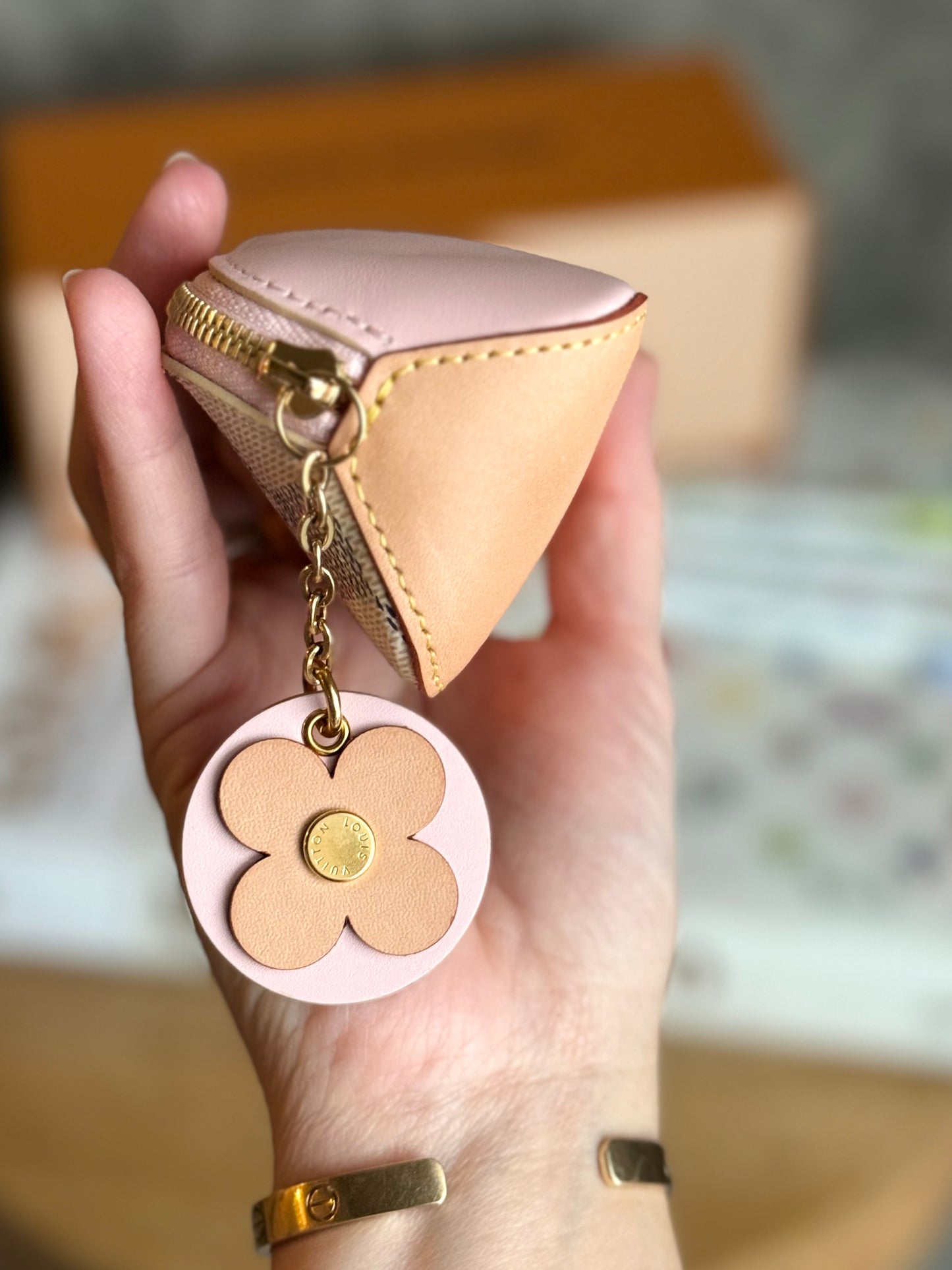 LV Elizabeth Pouch with flower charm