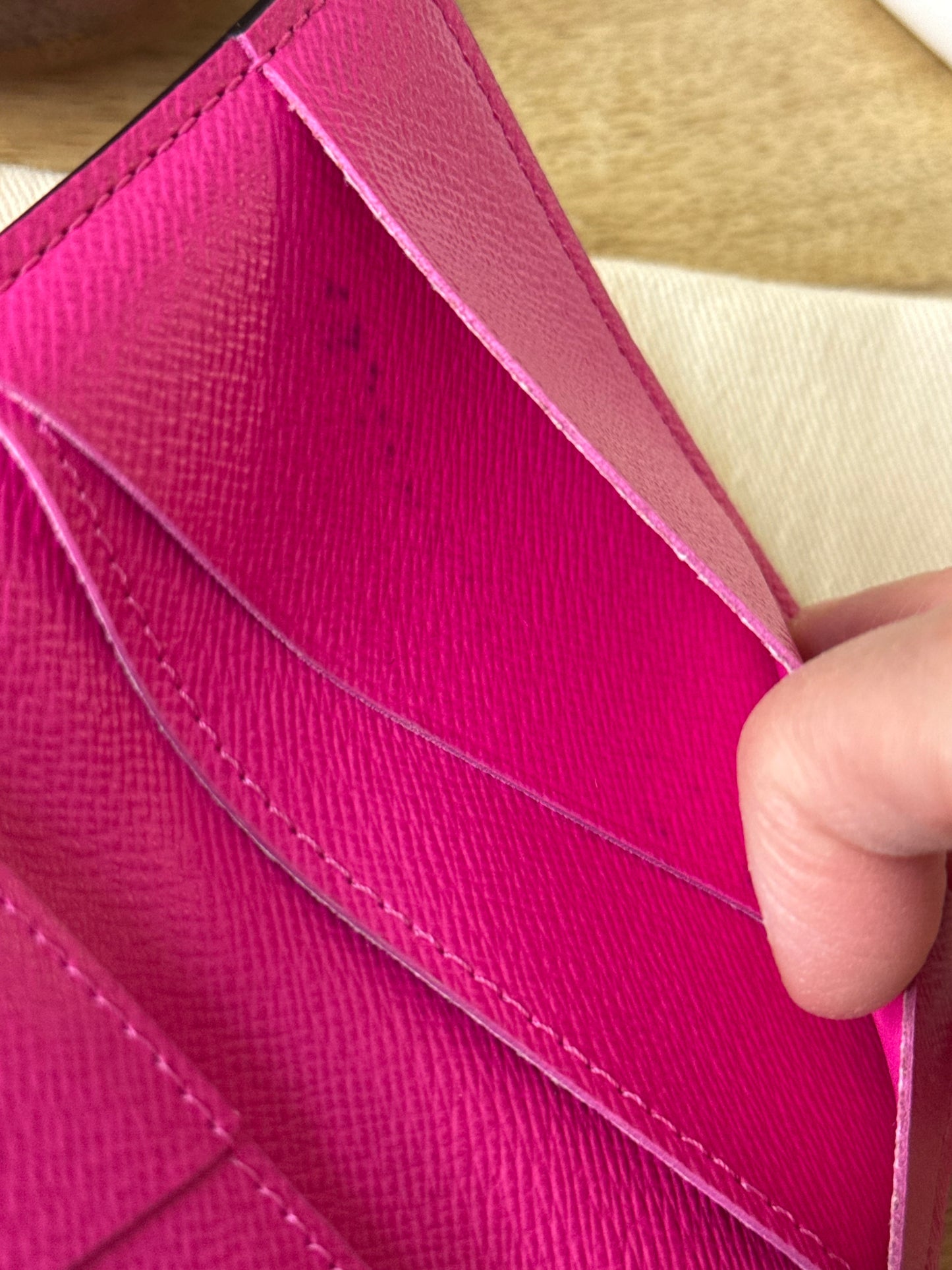 LV Taigarama Fuchsia Pocket Organizer