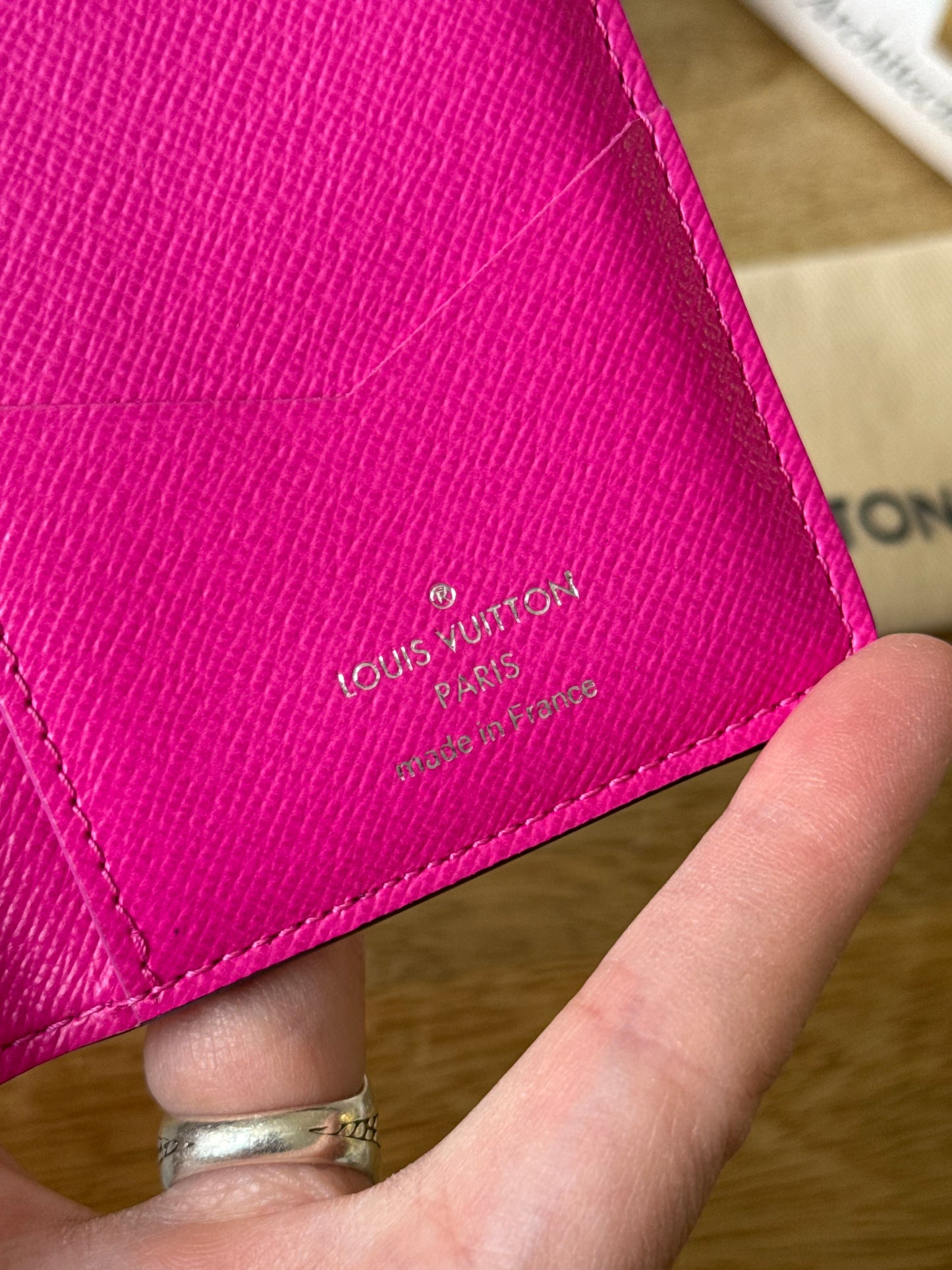 LV Taigarama Fuchsia Pocket Organizer
