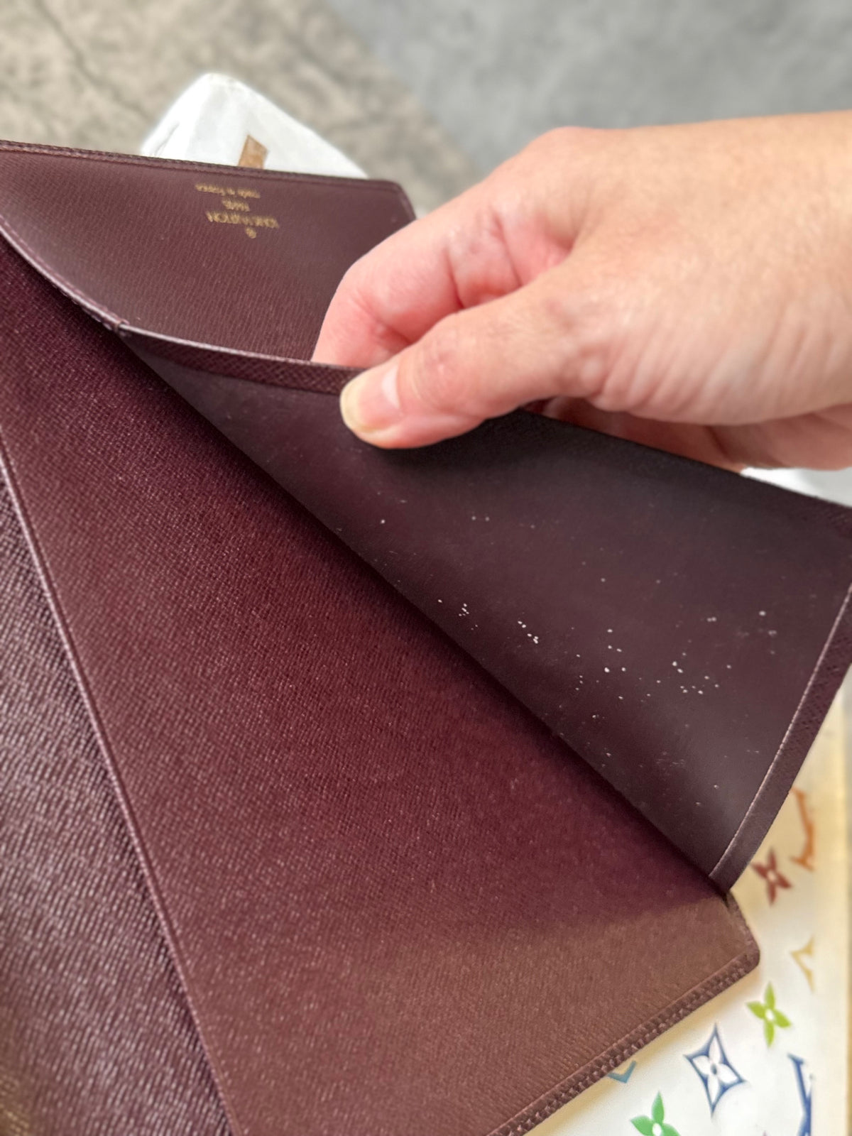 LV Desk Agenda Taiga Mahogany
