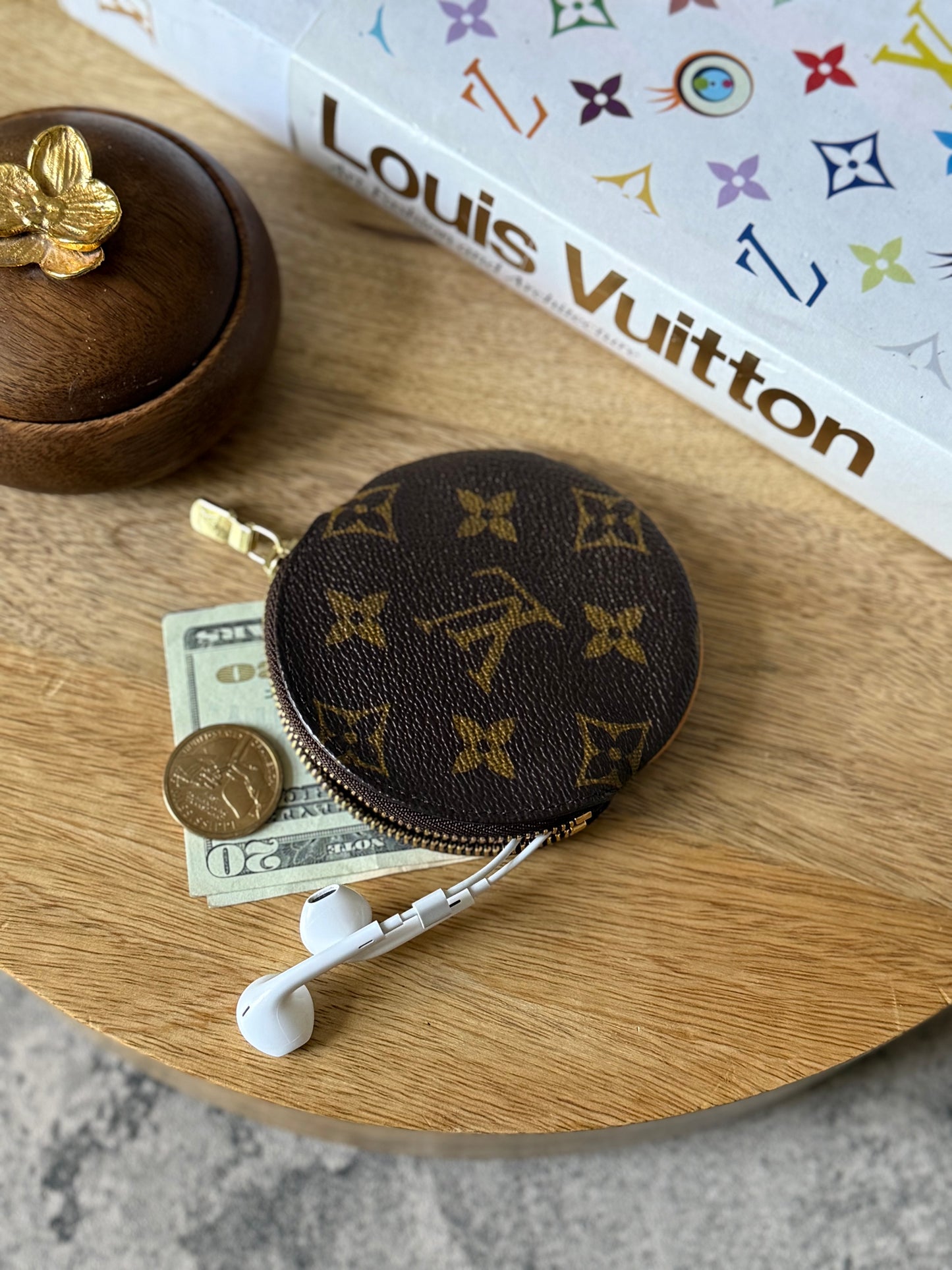 LV Round Coin Pouch
