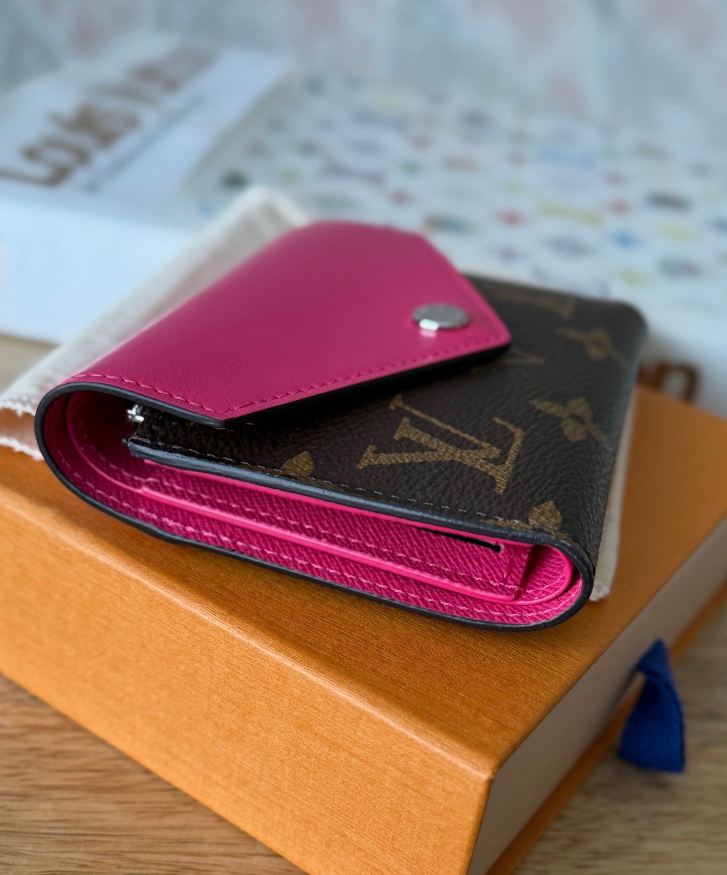 LV Victorine wallet pink