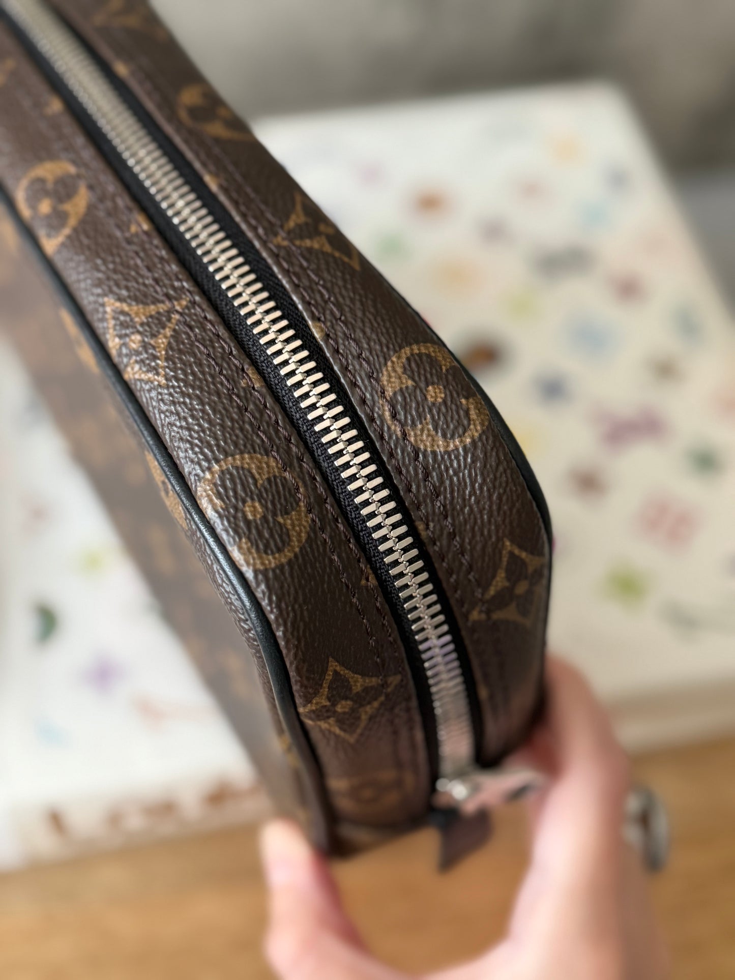 LV Macassar Toilet PM Pouch