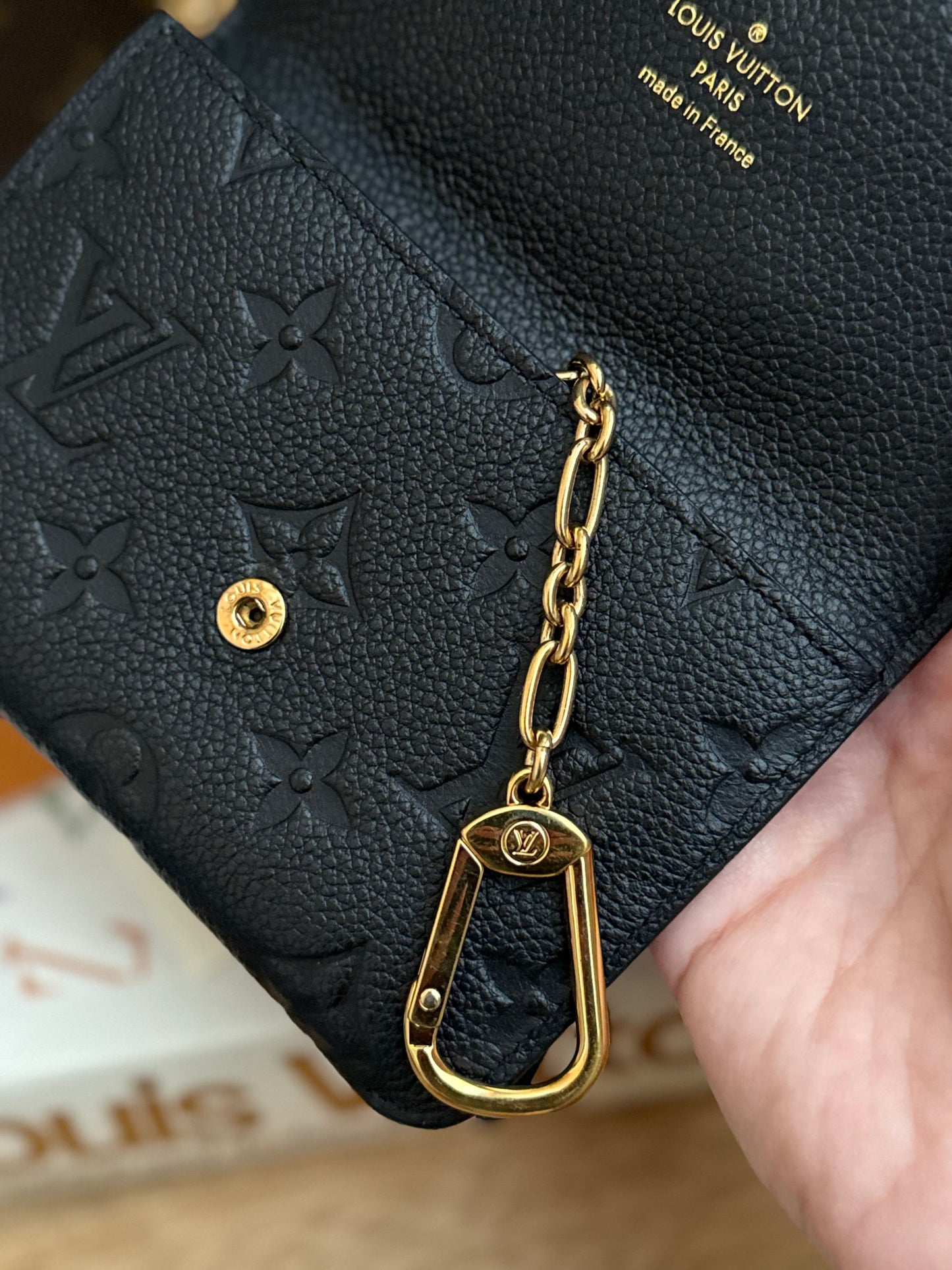 LV Empreinte Key Pouch Noir