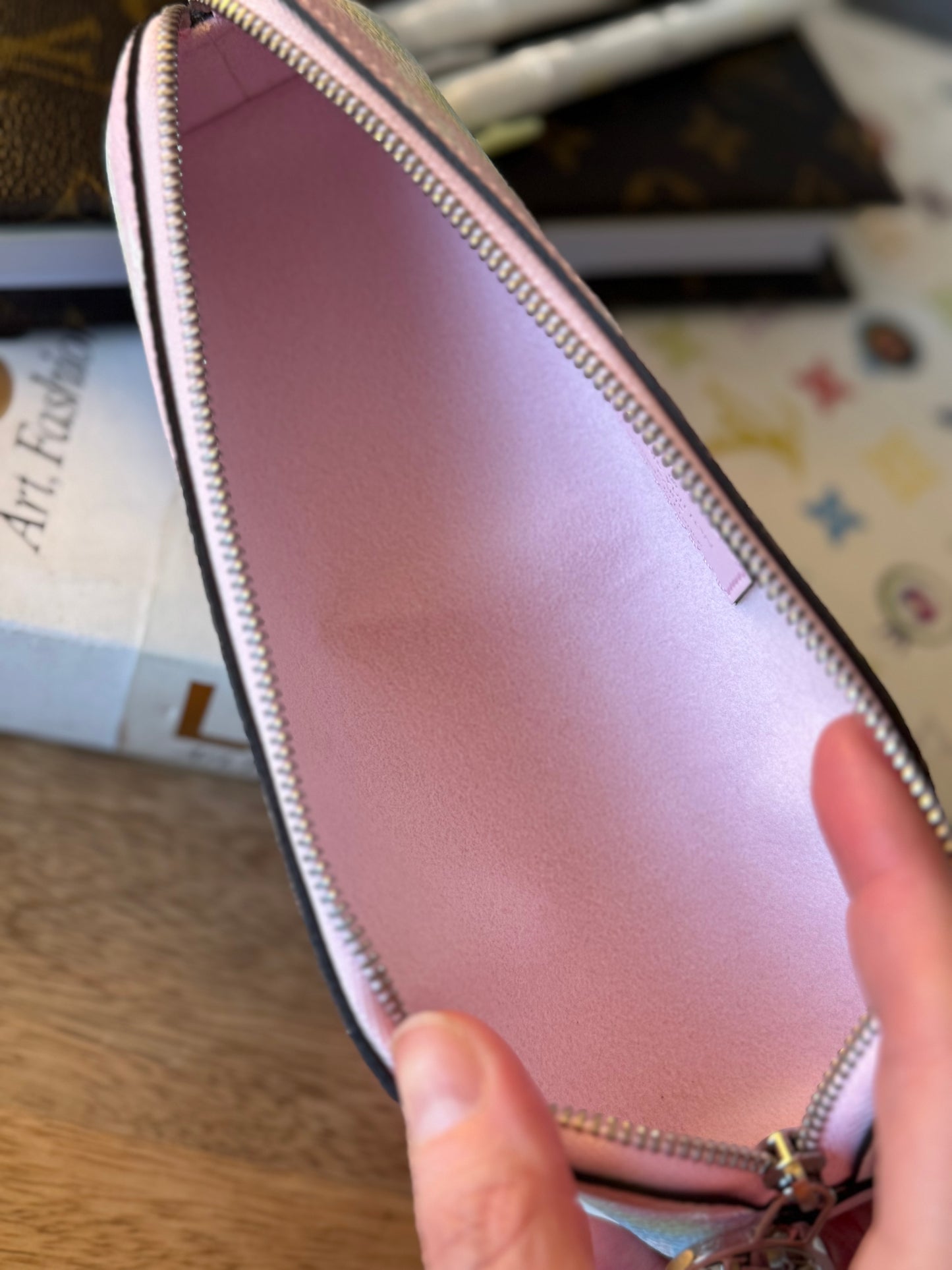 LV Elizabeth Pencil Pouch Pastel