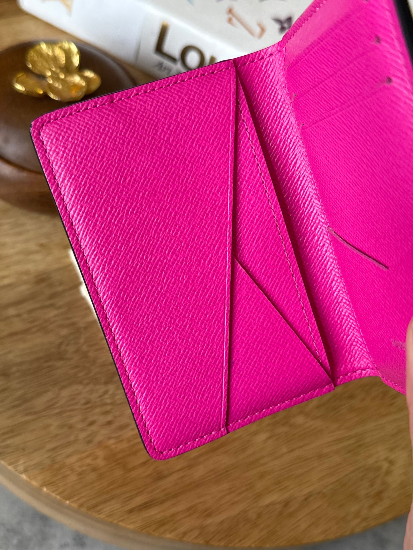 LV Taigarama Fuchsia Pocket Organizer