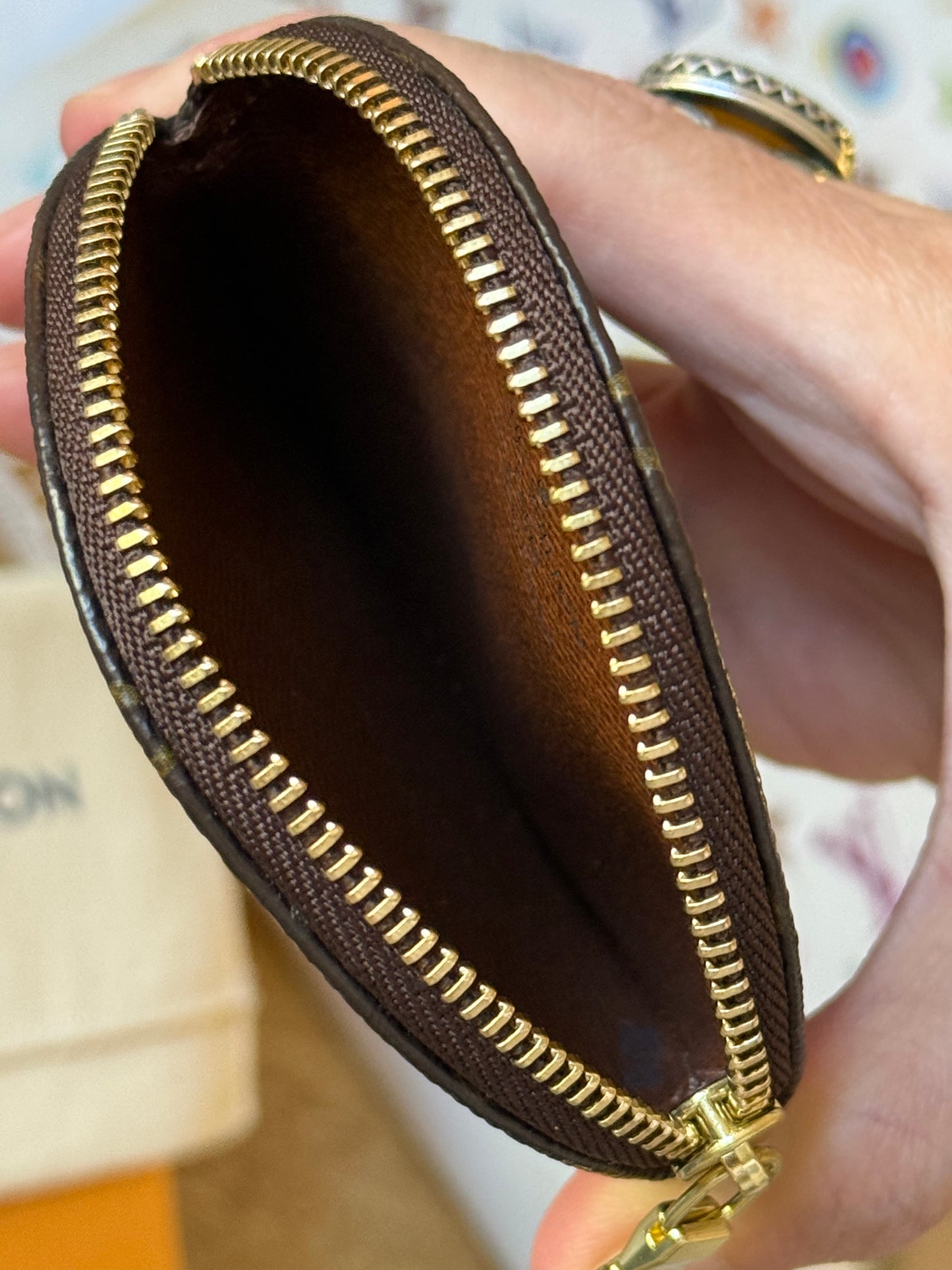 LV Round Coin Pouch