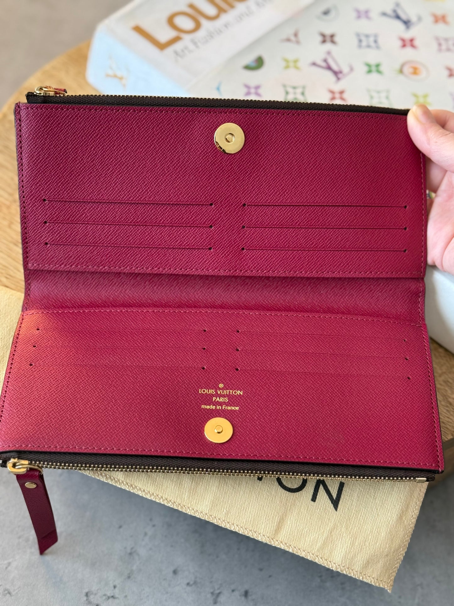 LV Adele Wallet in Fuchsia