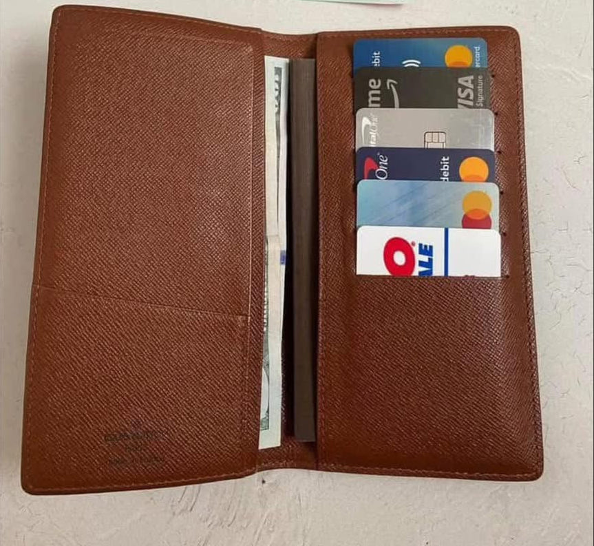 LV Bifold Checkbook Wallet