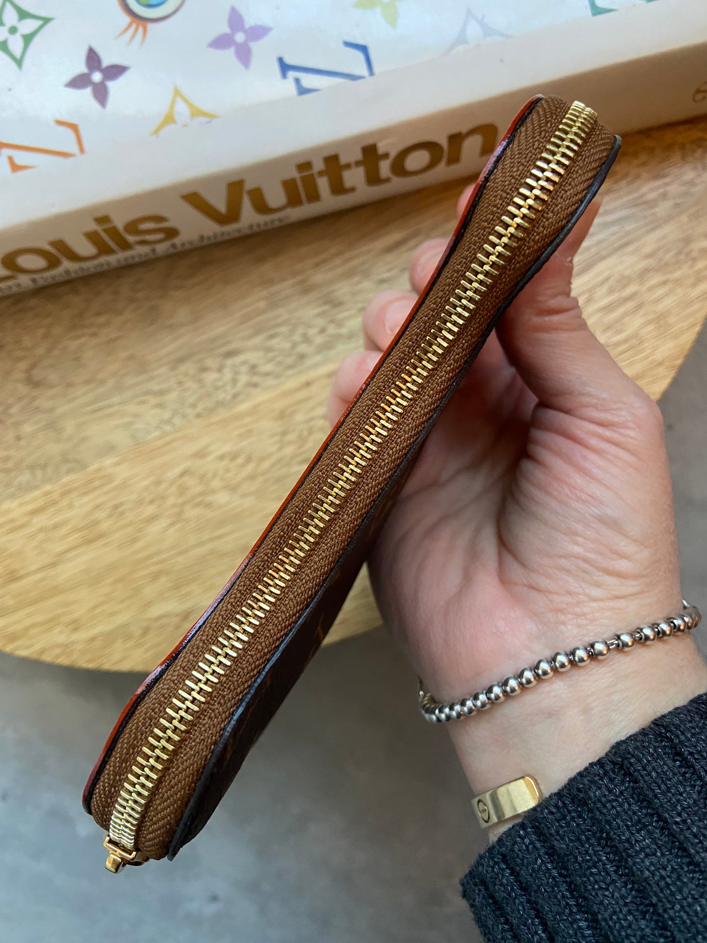 LV Bone Key Pouch