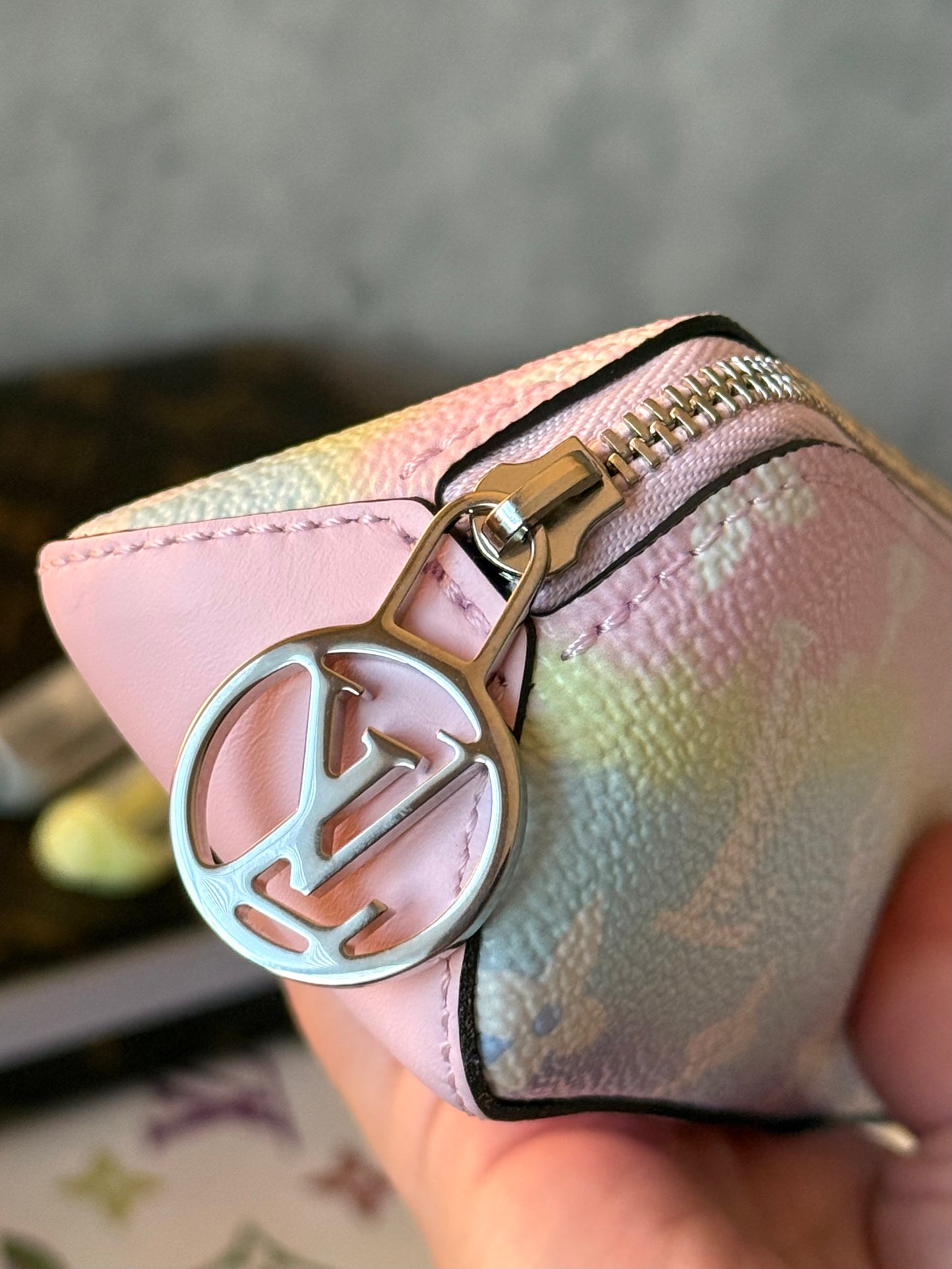 LV Elizabeth Pencil Pouch Pastel