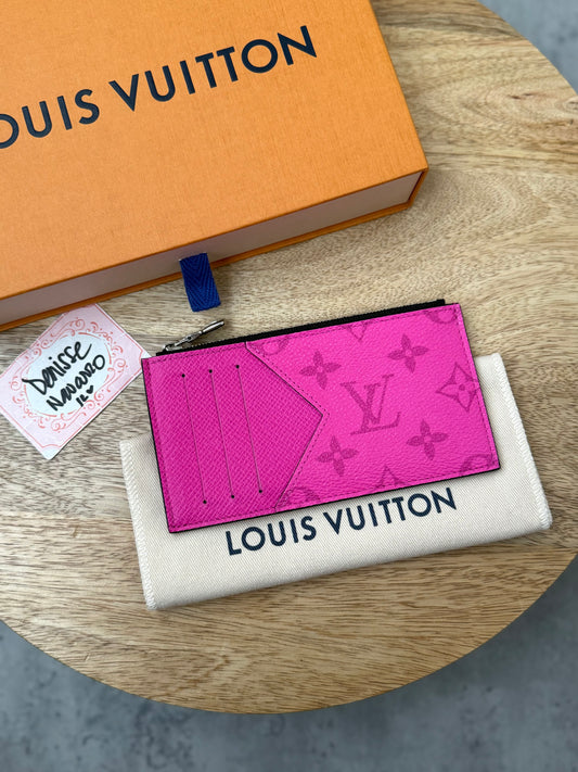 LV Taigarama Pink Coin Wallet