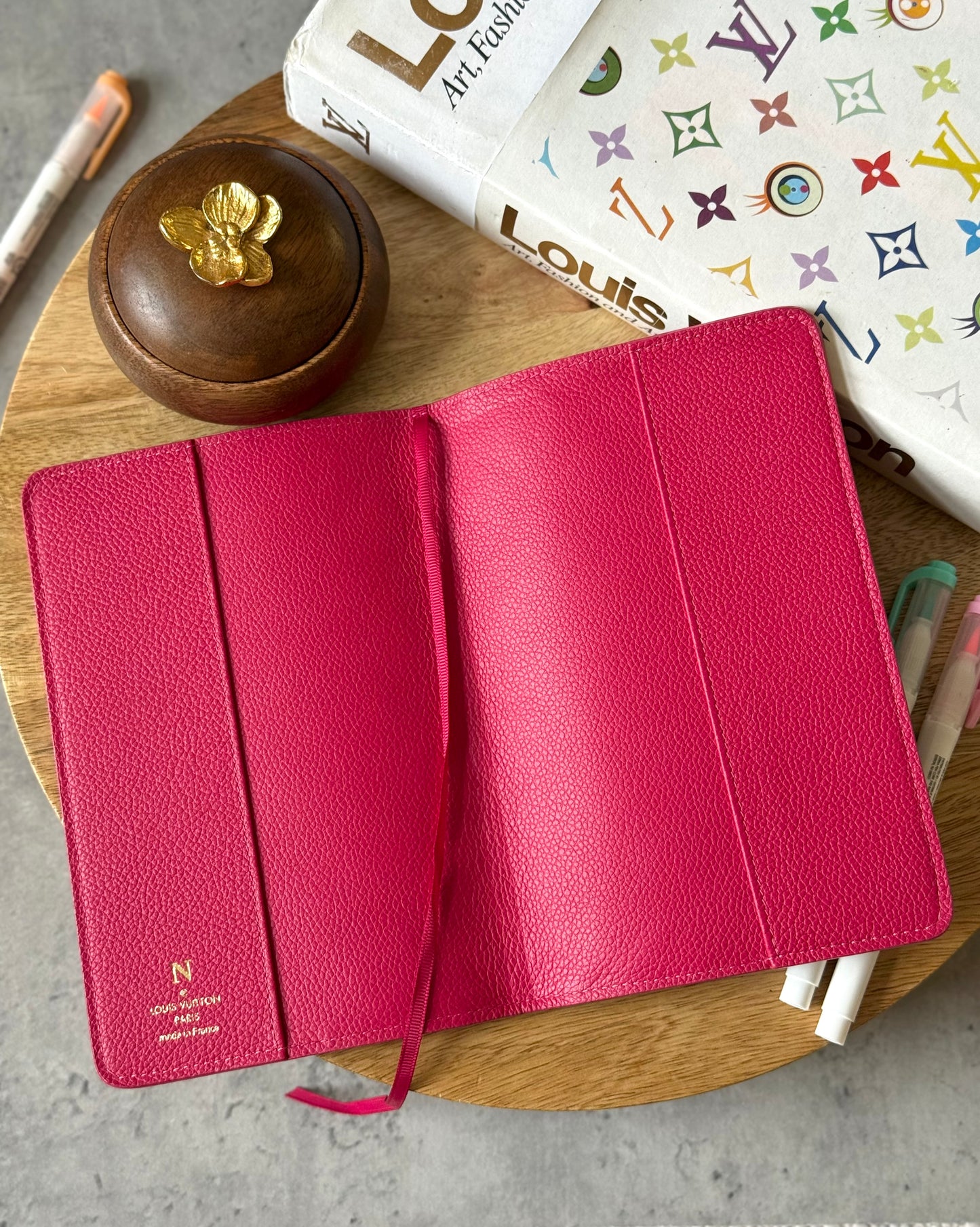 LV Fuchsia Clemence Notebook