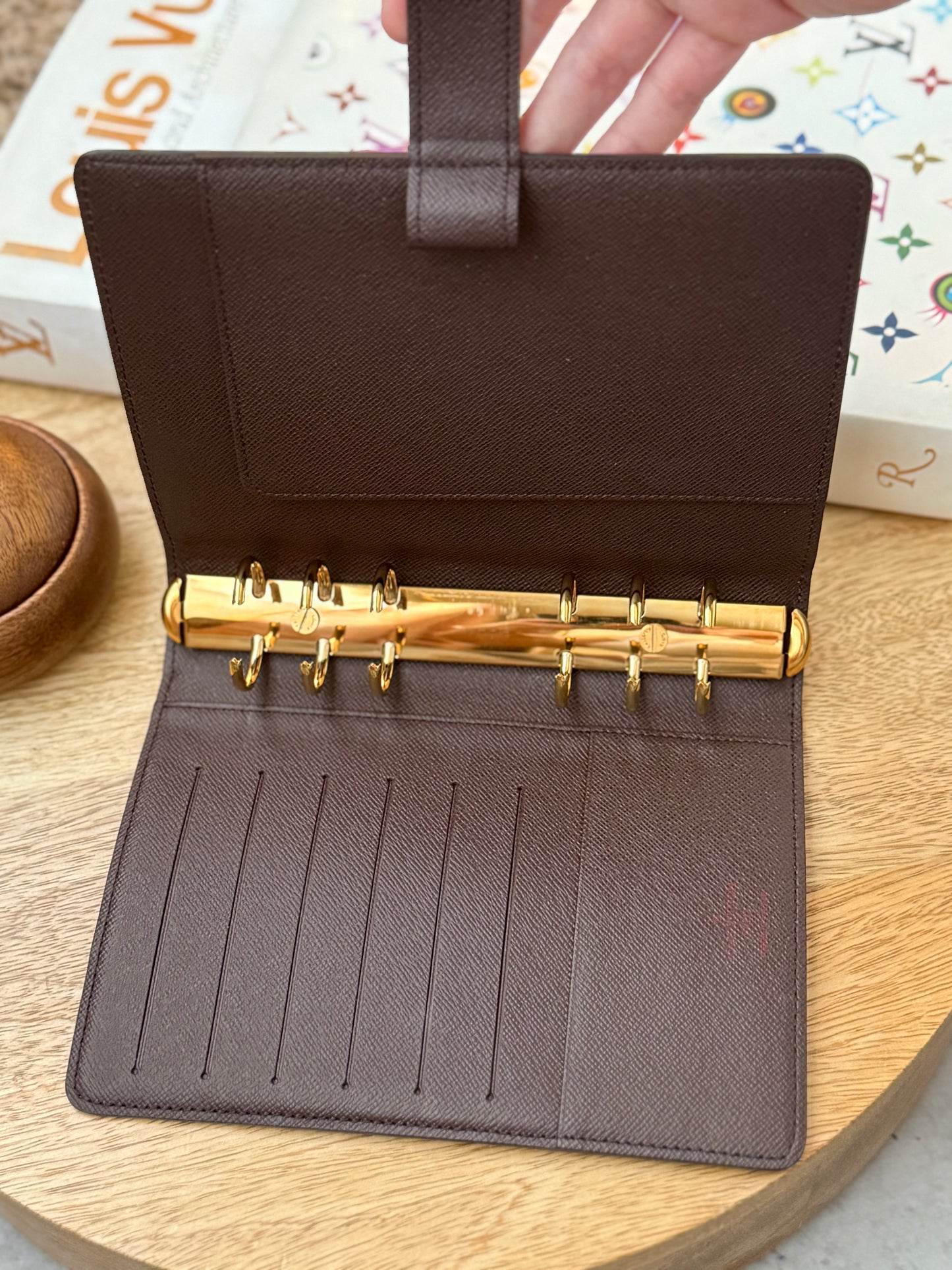 LV Agenda MM Damier Ebene