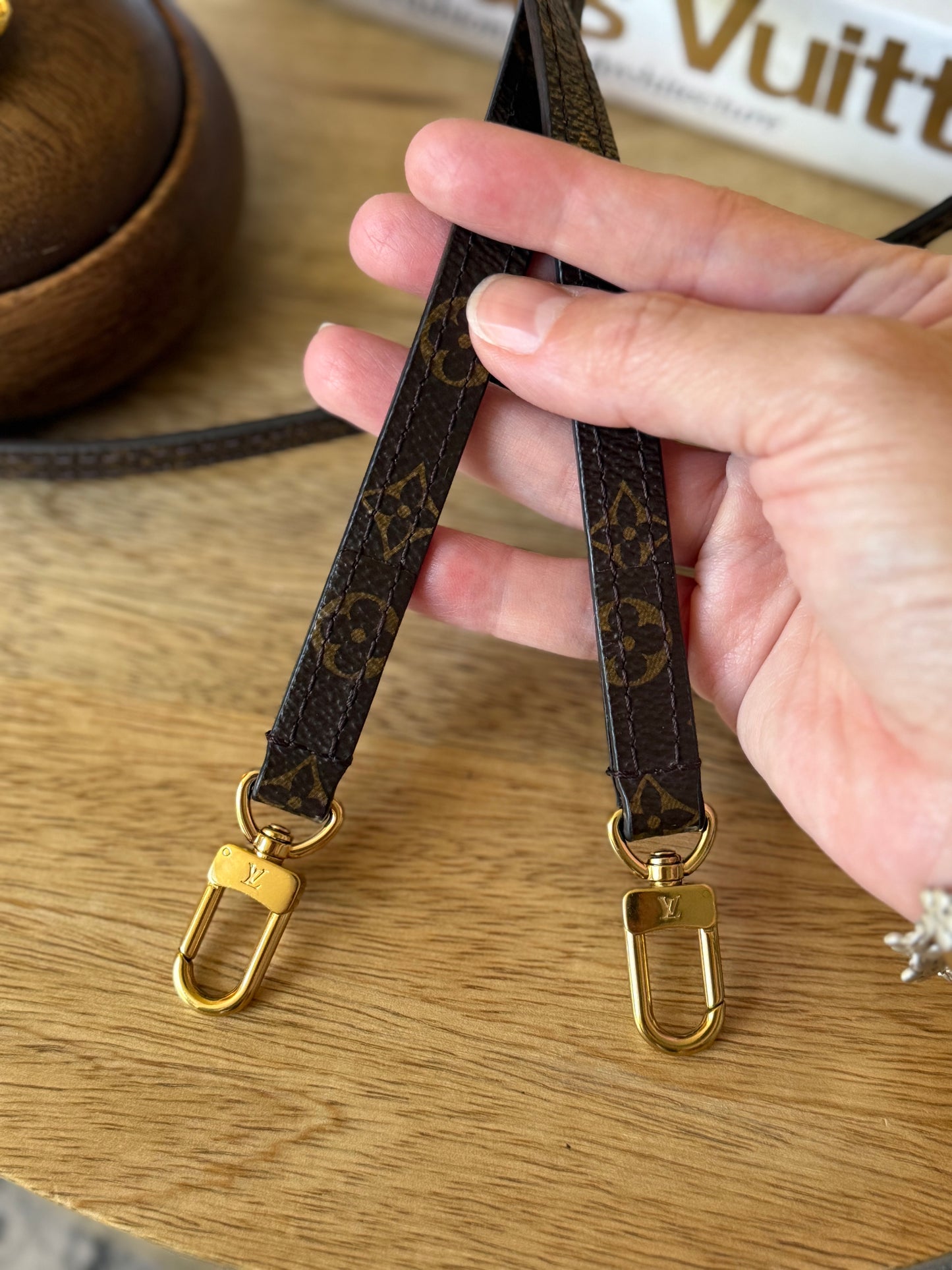 LV Thin crossbody mono strap.