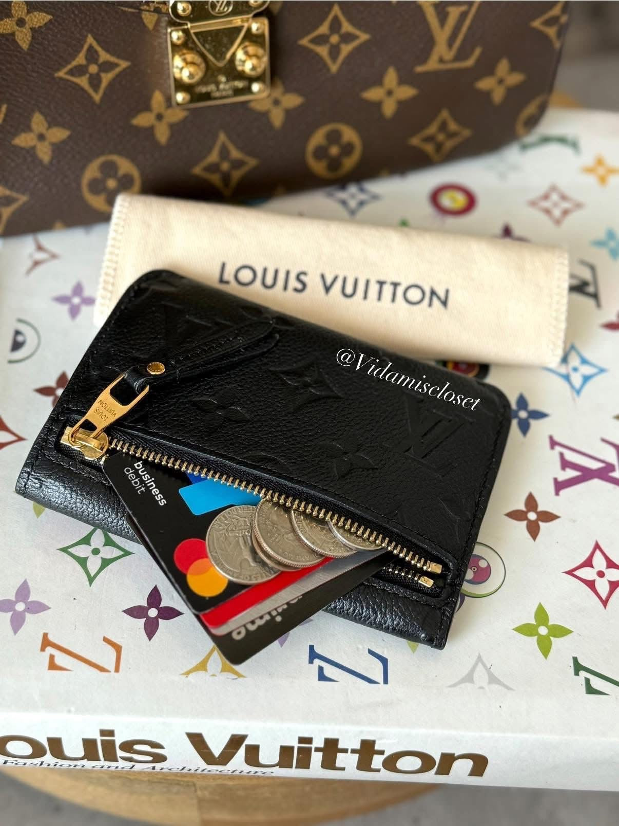 LV Empreinte Key Pouch Noir