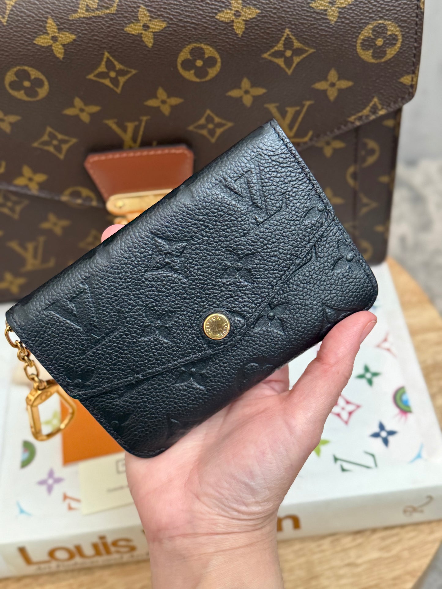 LV Empreinte Key Pouch Noir