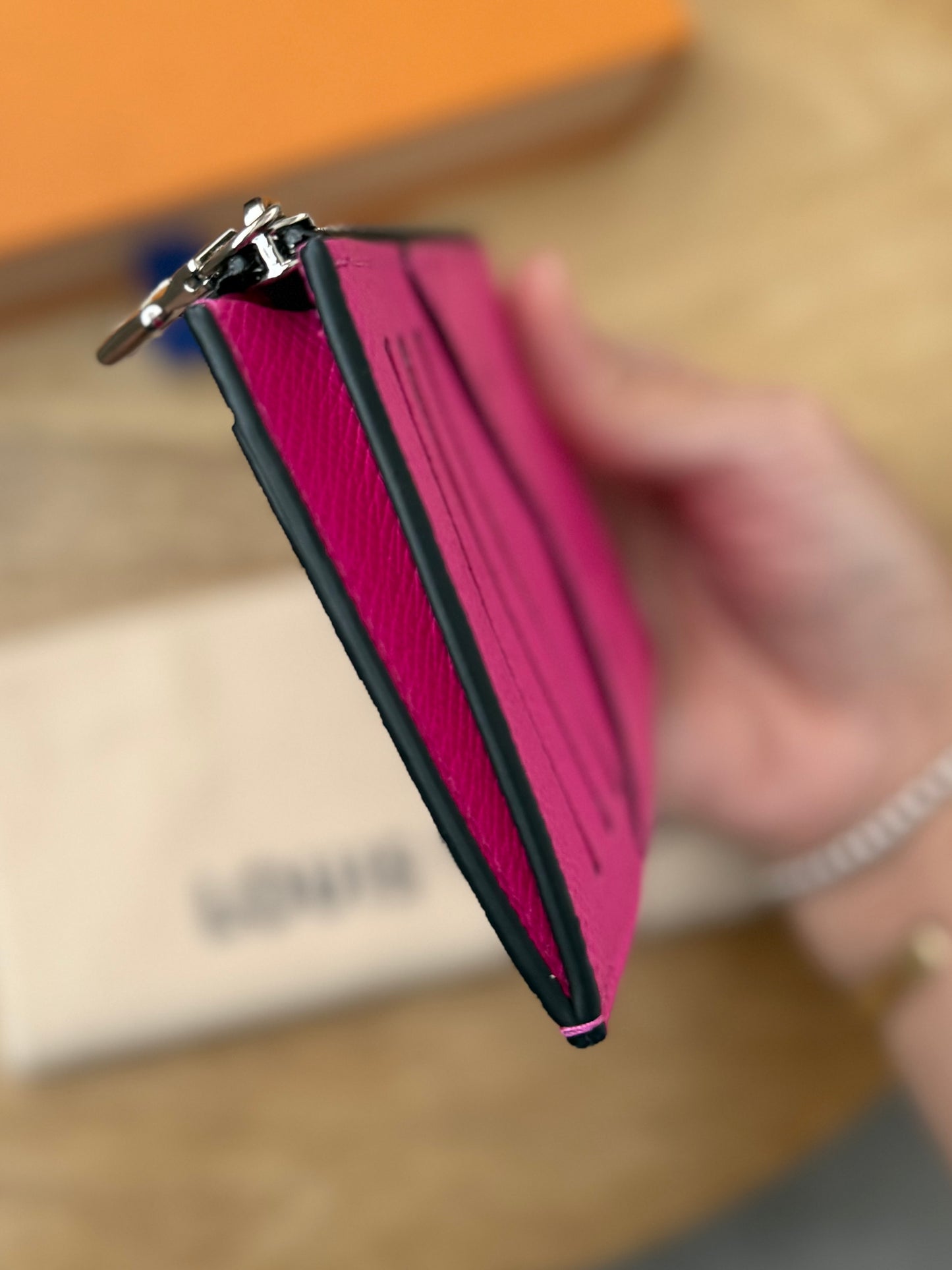 LV Taigarama Pink Coin Wallet