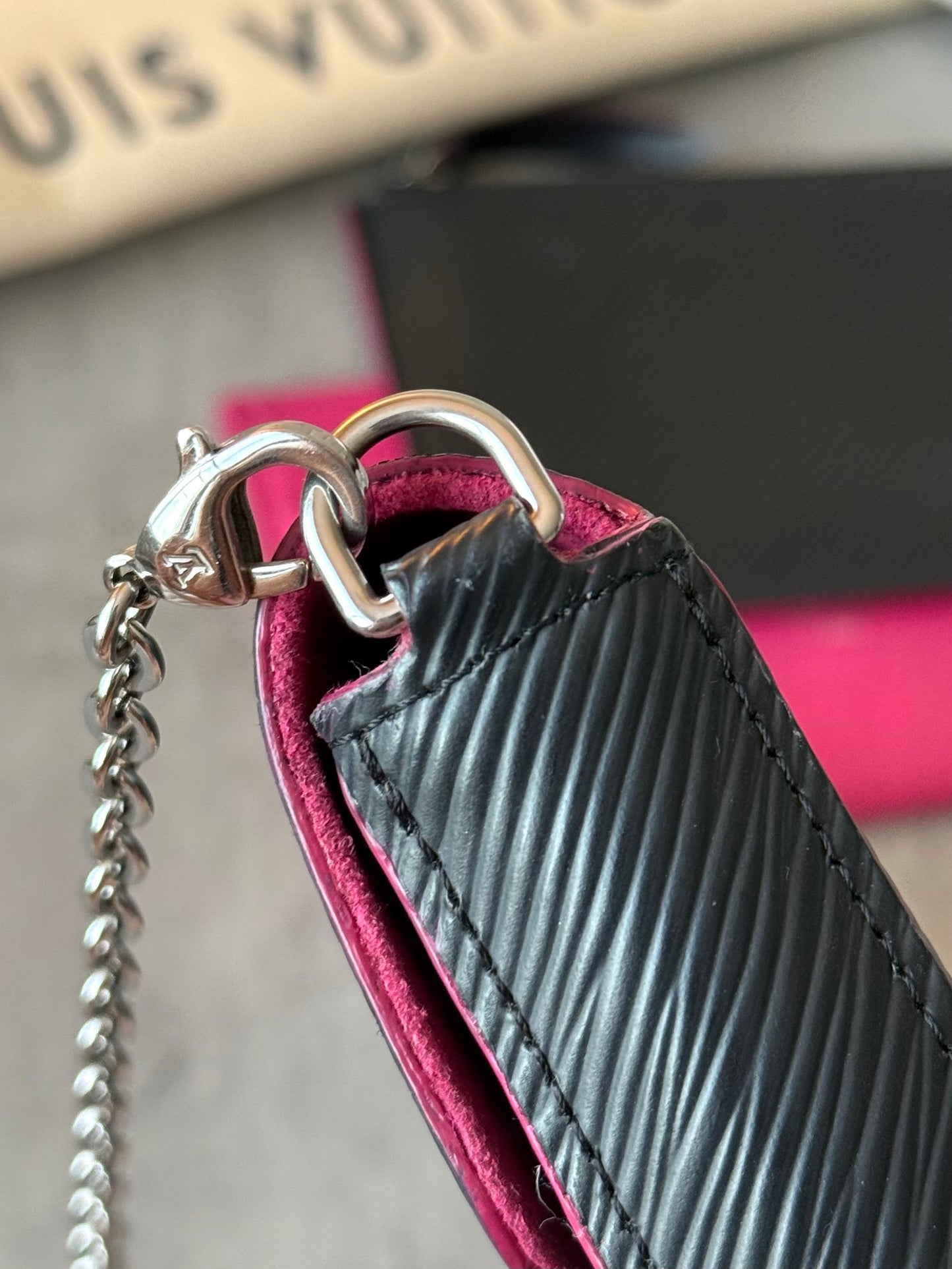 LV Felicie Epi Black & Pink