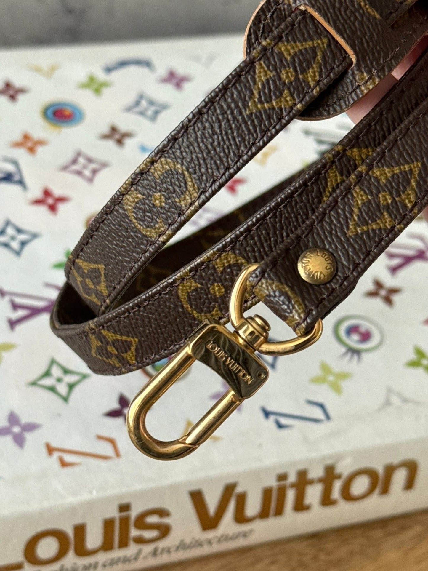 LV Monogram crossbody strap