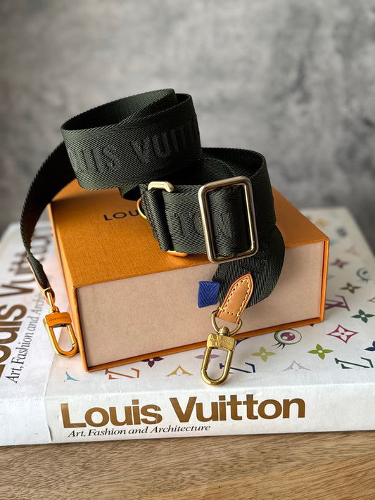 LV Khaki Green Adjustable strap