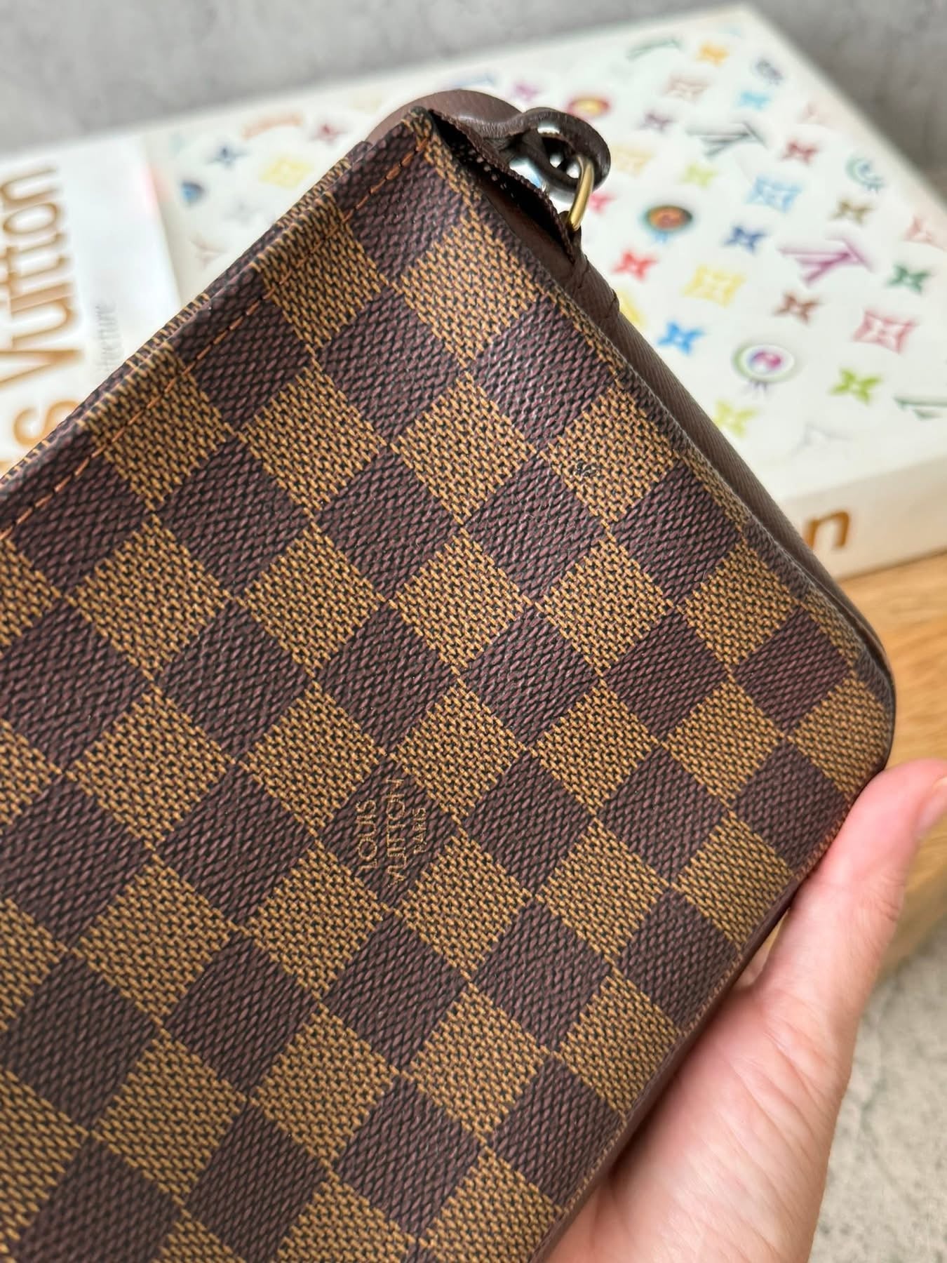 LV Trousse Pouch Damier Ebene