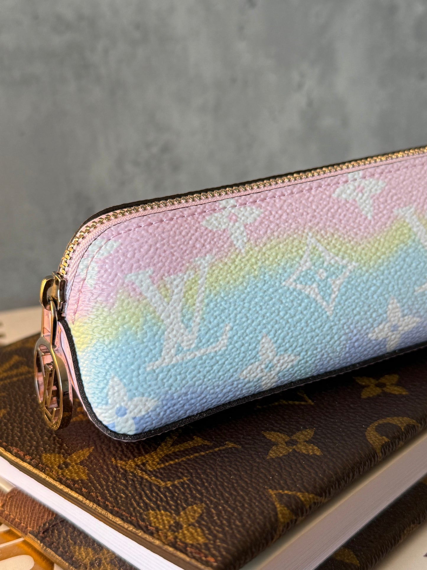 LV Elizabeth Pencil Pouch Pastel