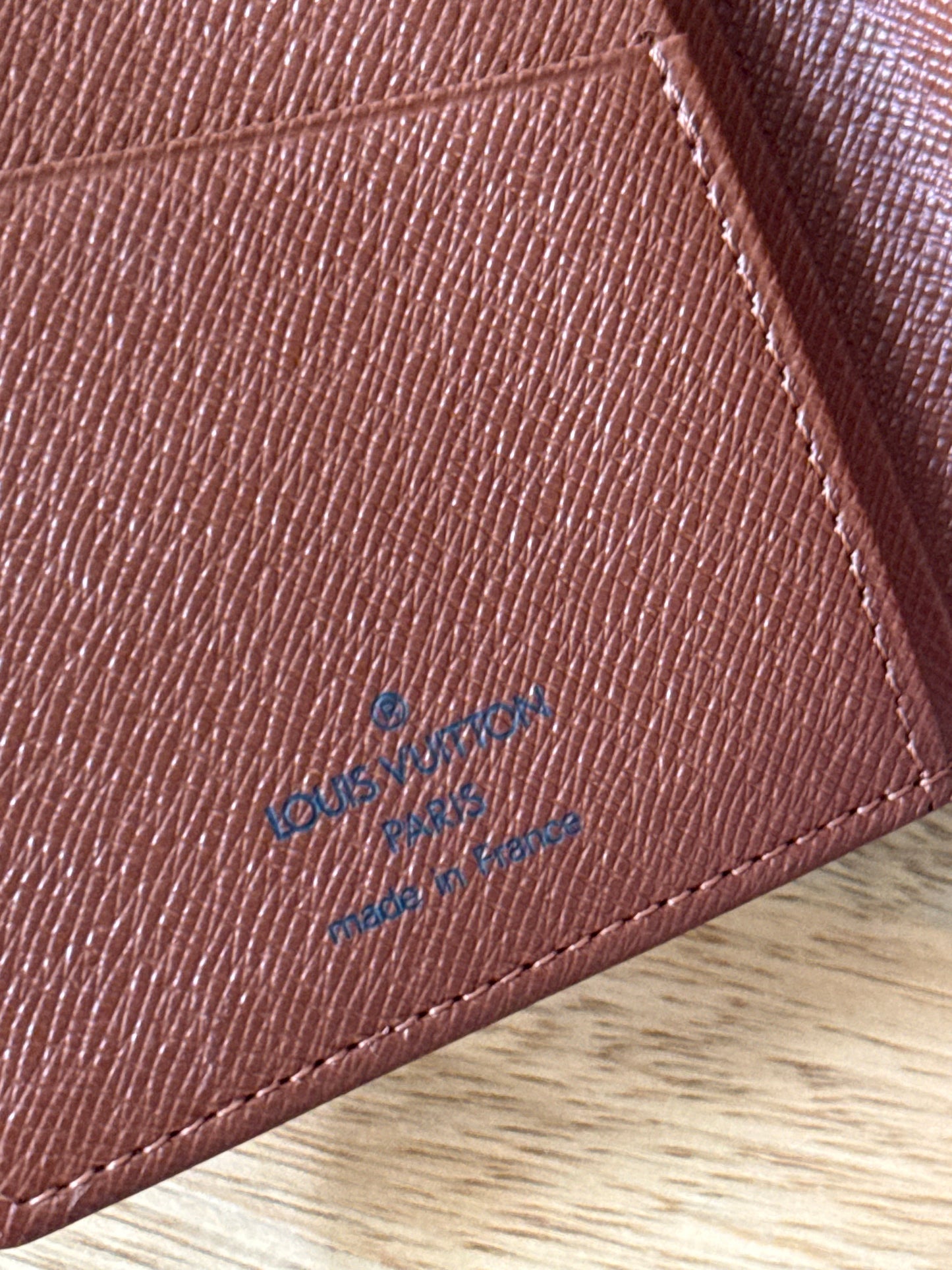 LV Bifold Checkbook Wallet