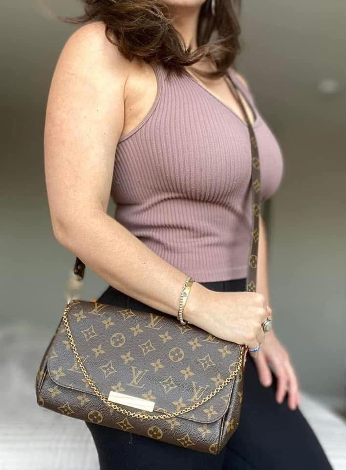 LV Monogram crossbody strap