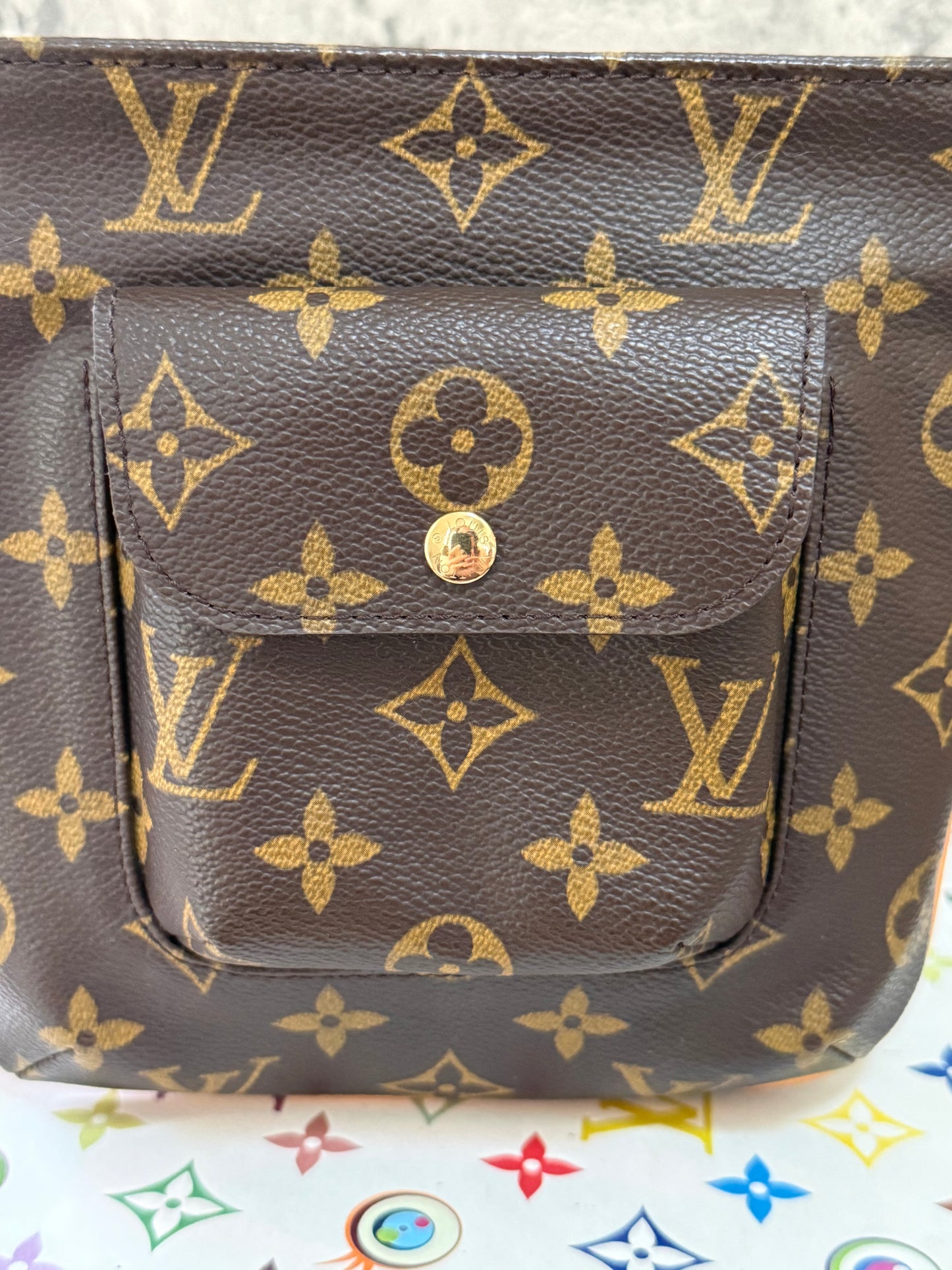 LV Partition Wristlet Pouch