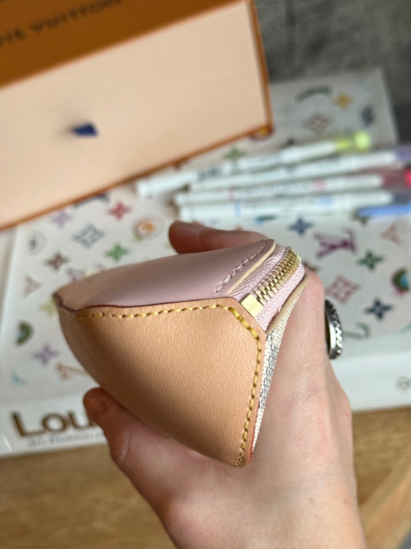 LV Elizabeth Pouch with flower charm