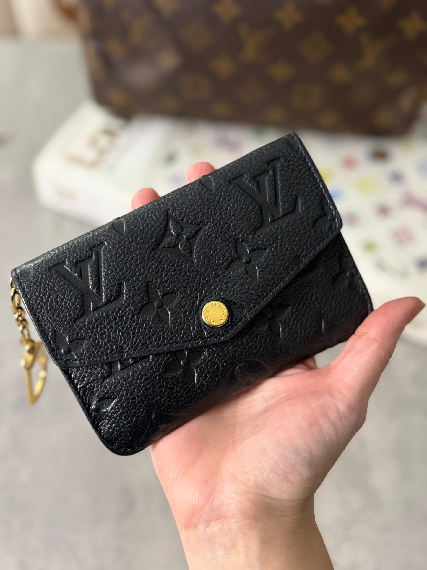 LV Empreinte Noir Key Pouch