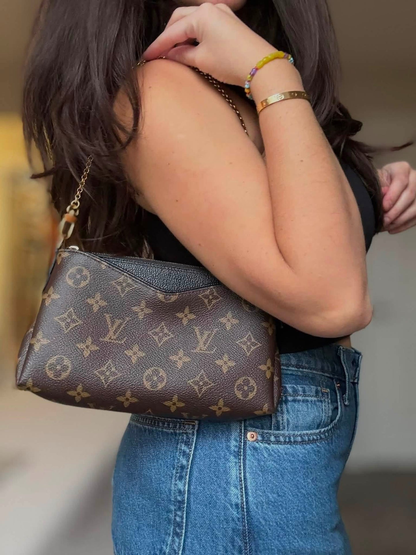 LV Pallas Noir Clutch