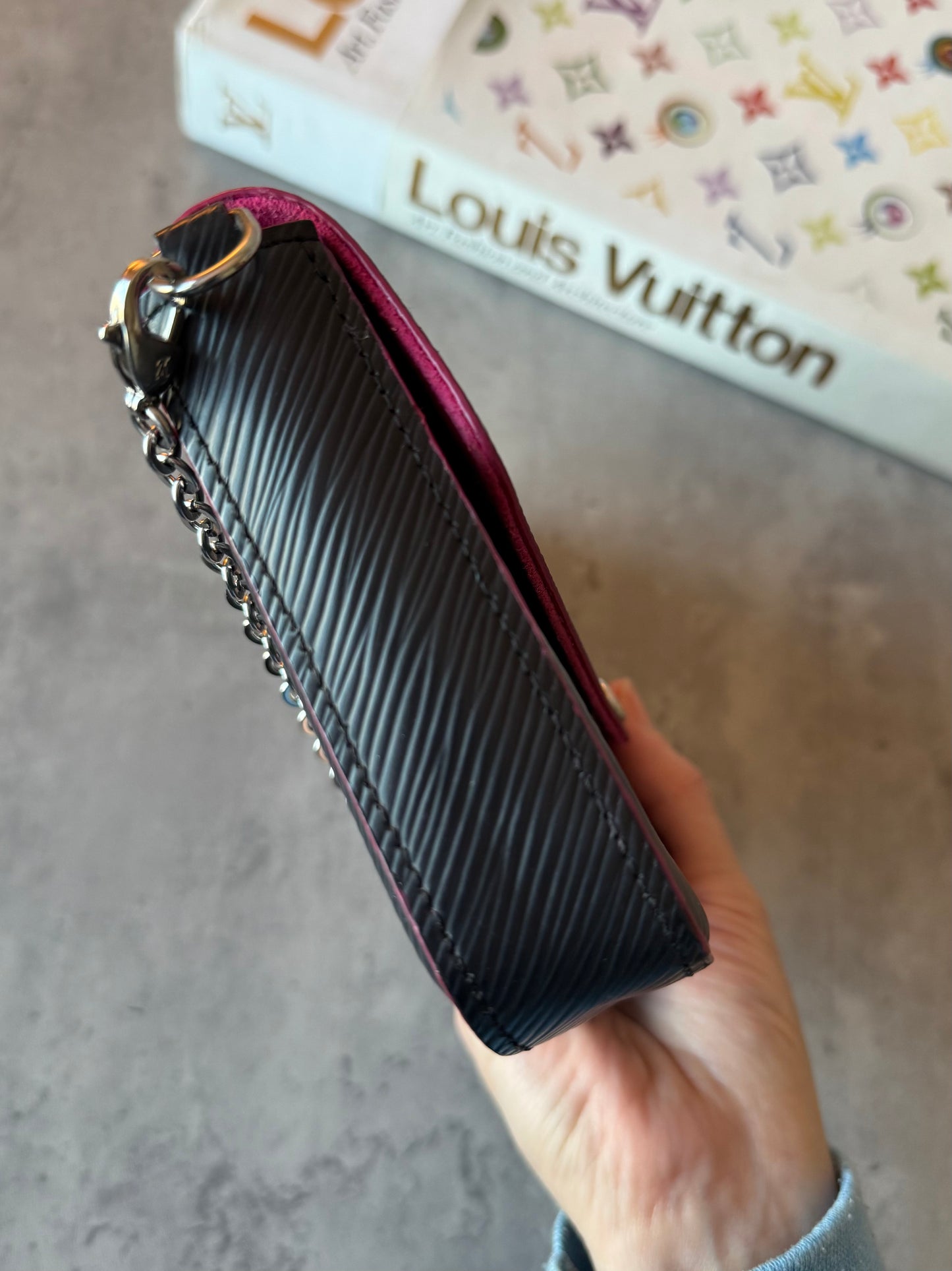 LV Felicie Epi Black & Pink