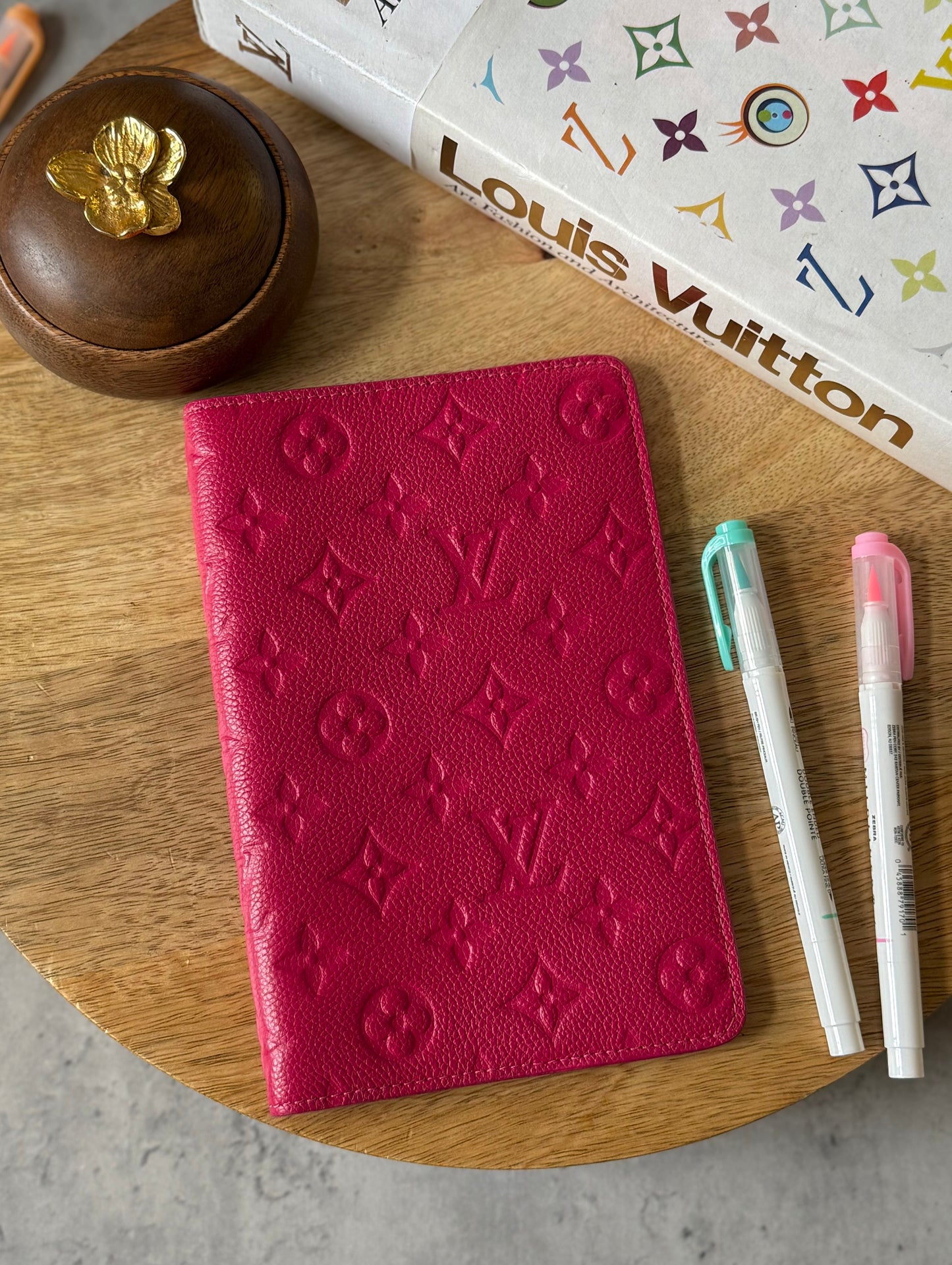 LV Fuchsia Clemence Notebook