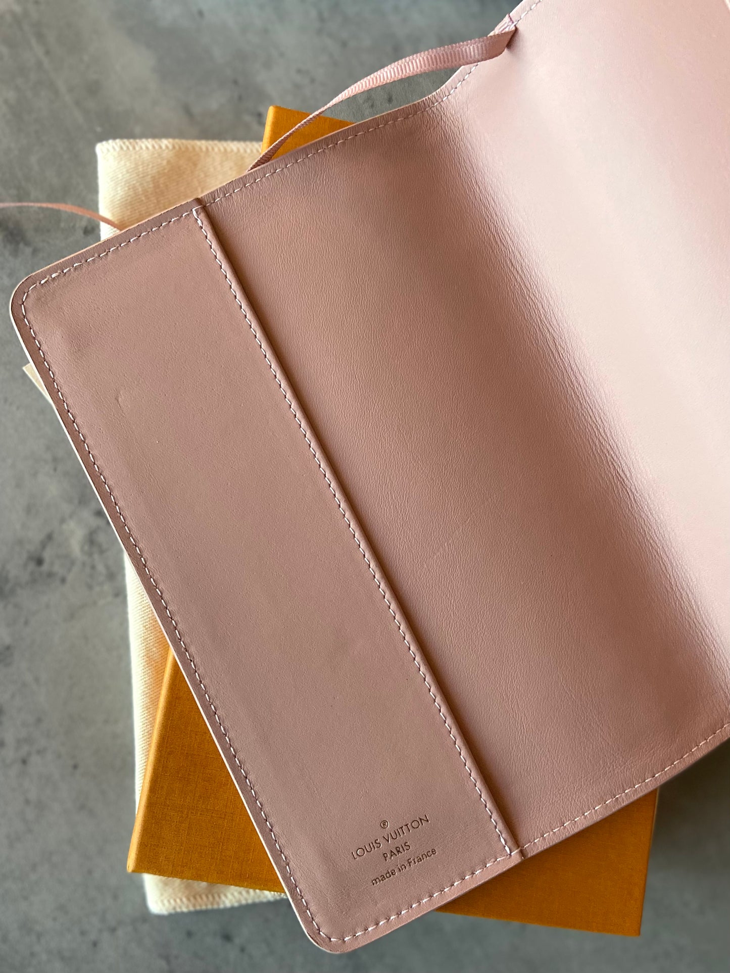 LV Clemence Notebook Cover Rose