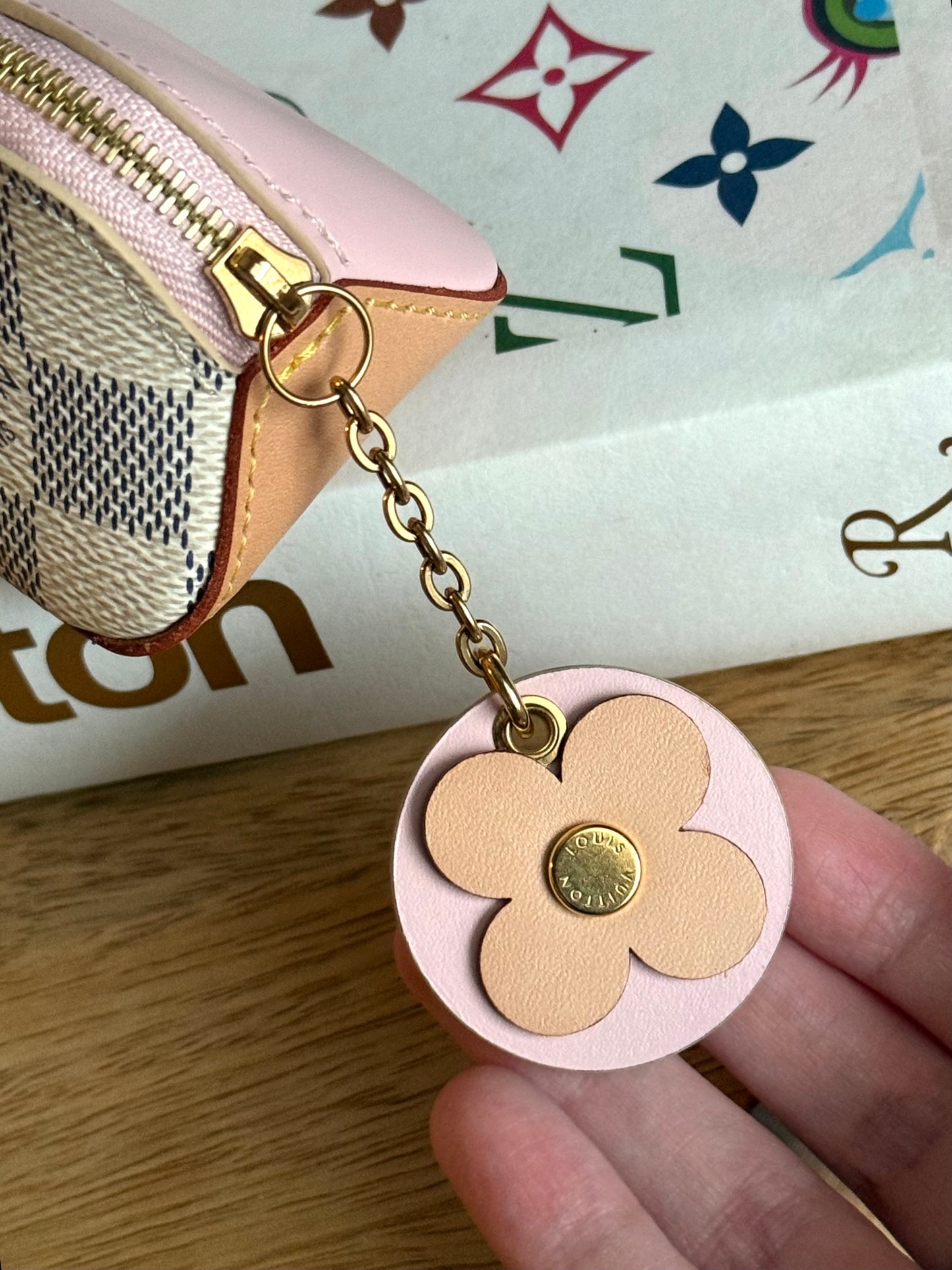 LV Elizabeth Pouch with flower charm