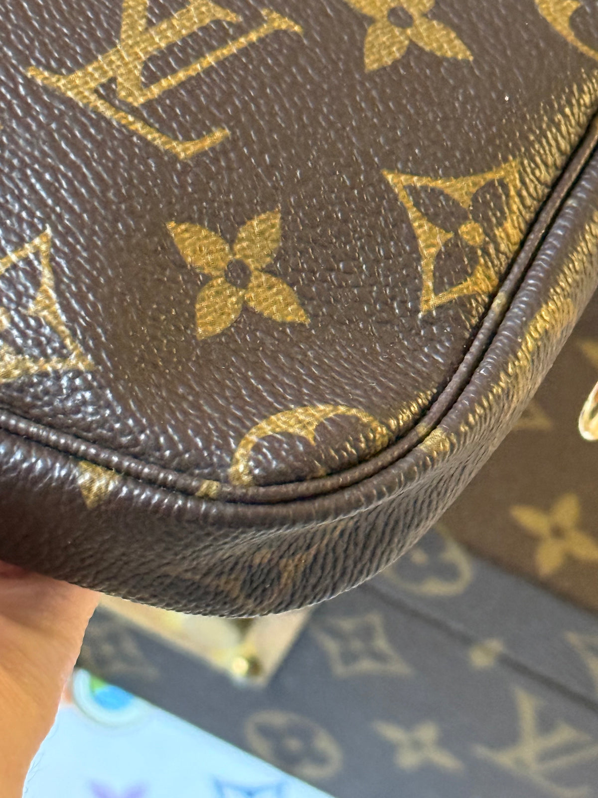 LV Bucket Pochette Monogram