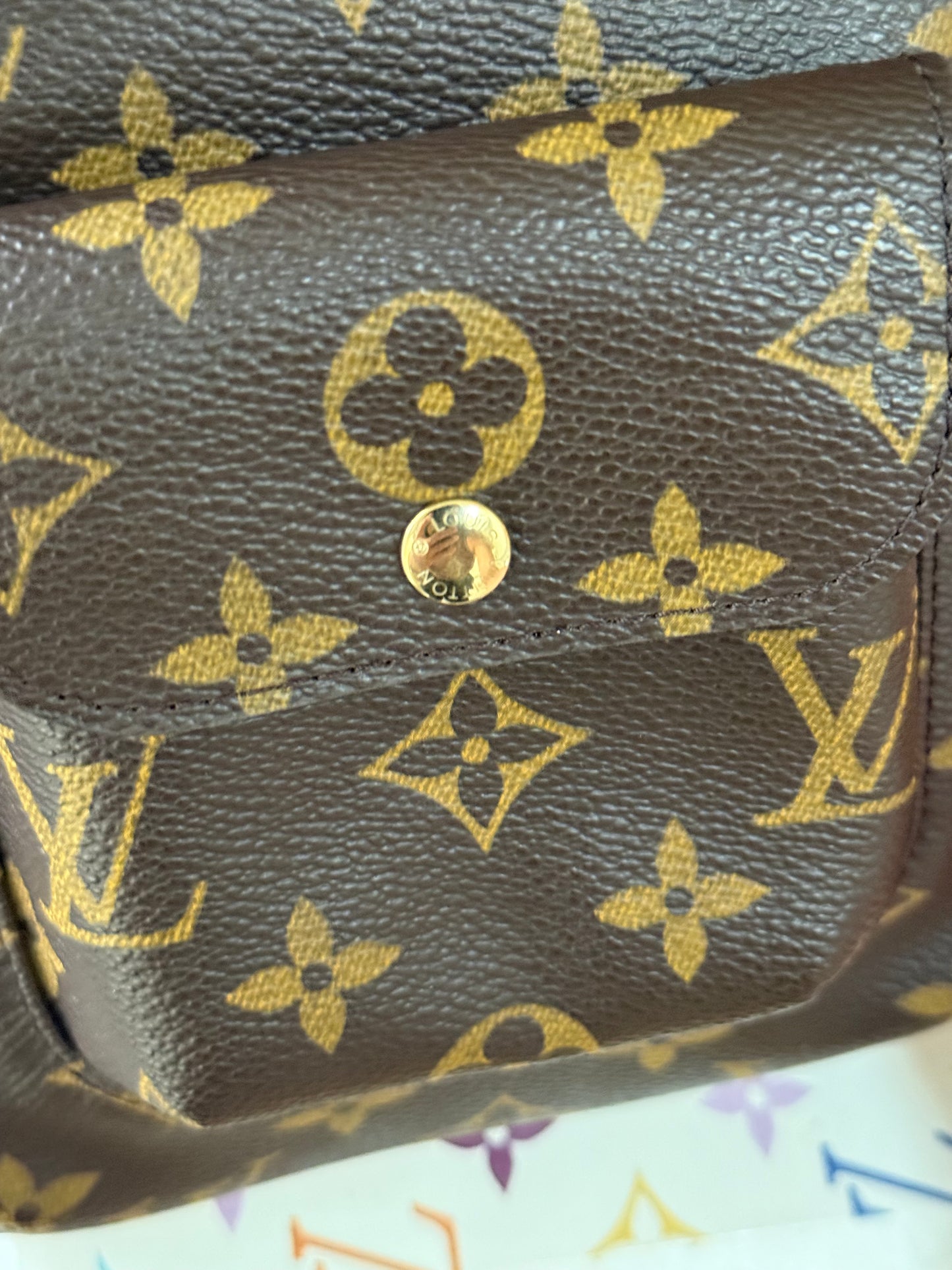 LV Partition Wristlet Pouch