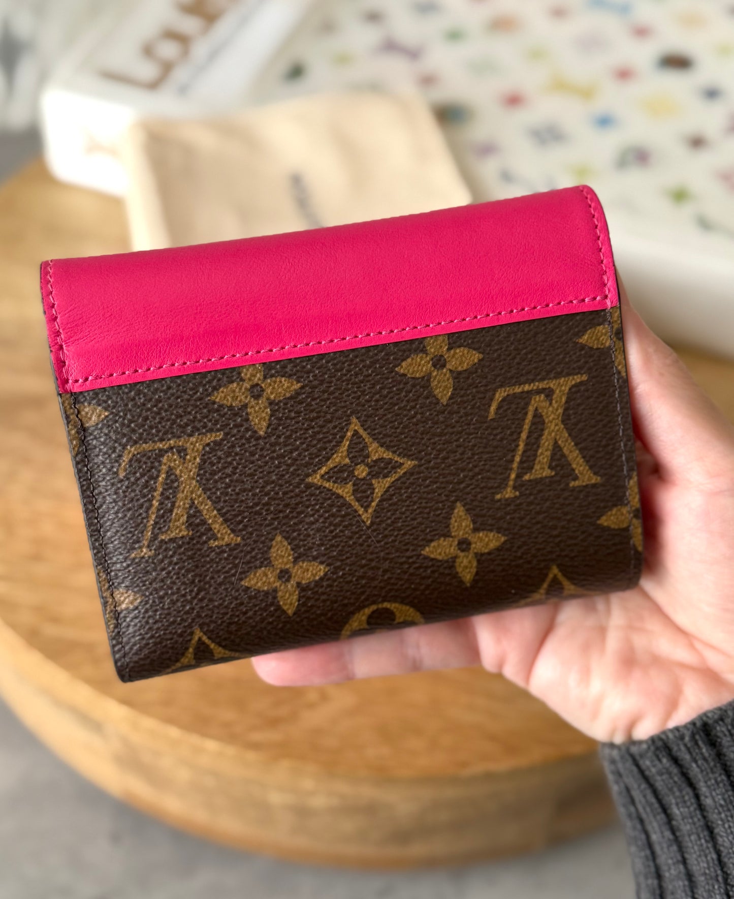 LV Victorine wallet pink