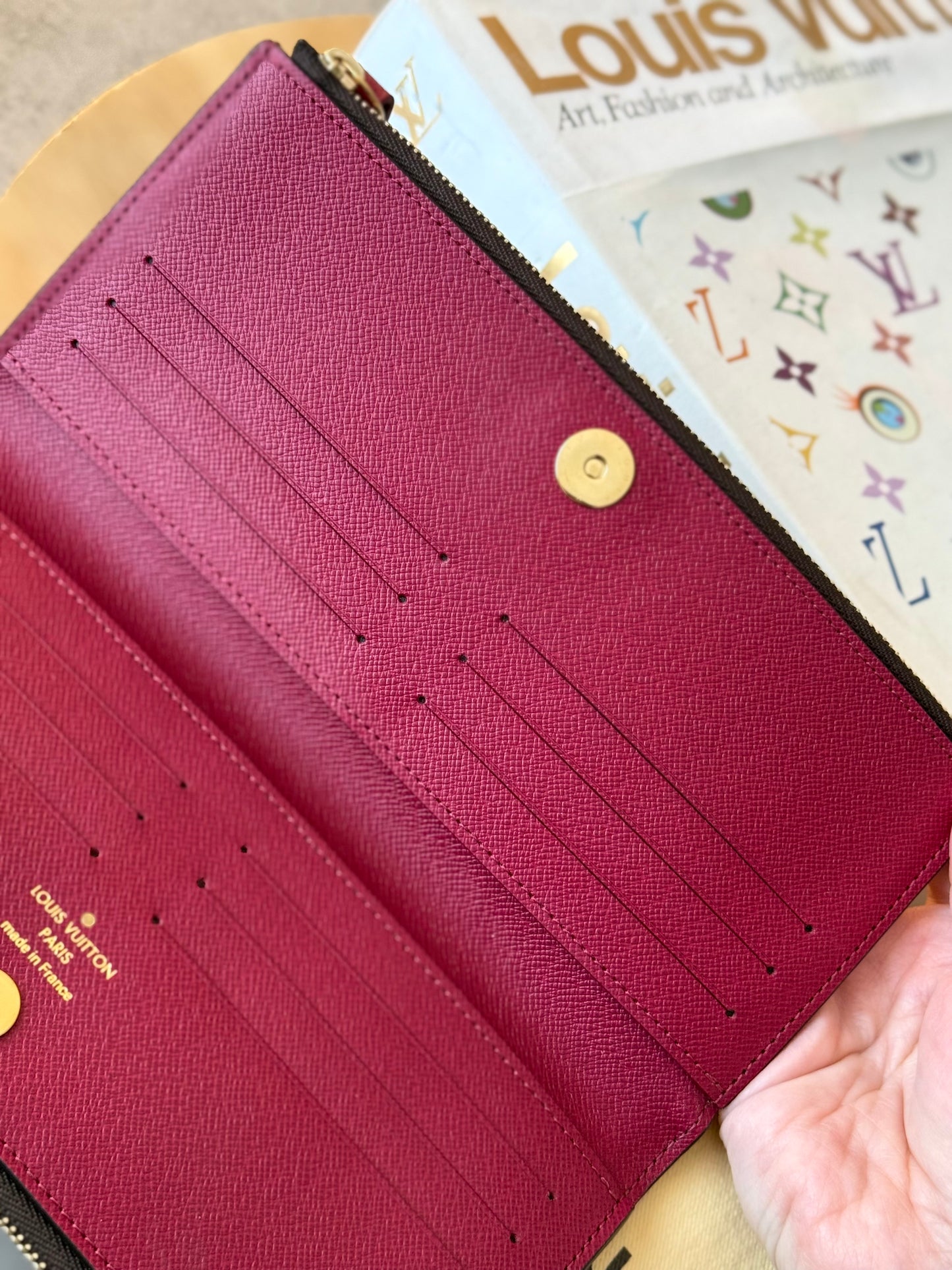 LV Adele Wallet in Fuchsia