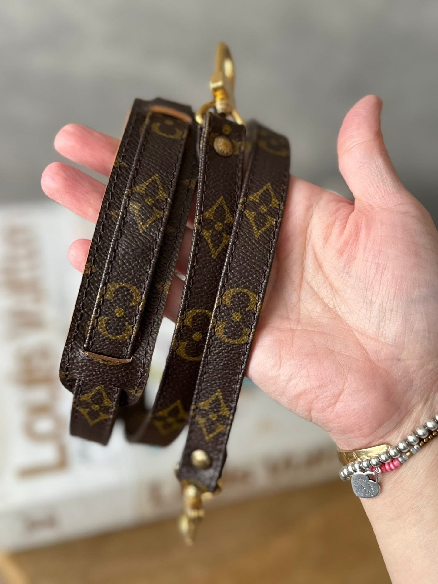 LV Monogram crossbody strap