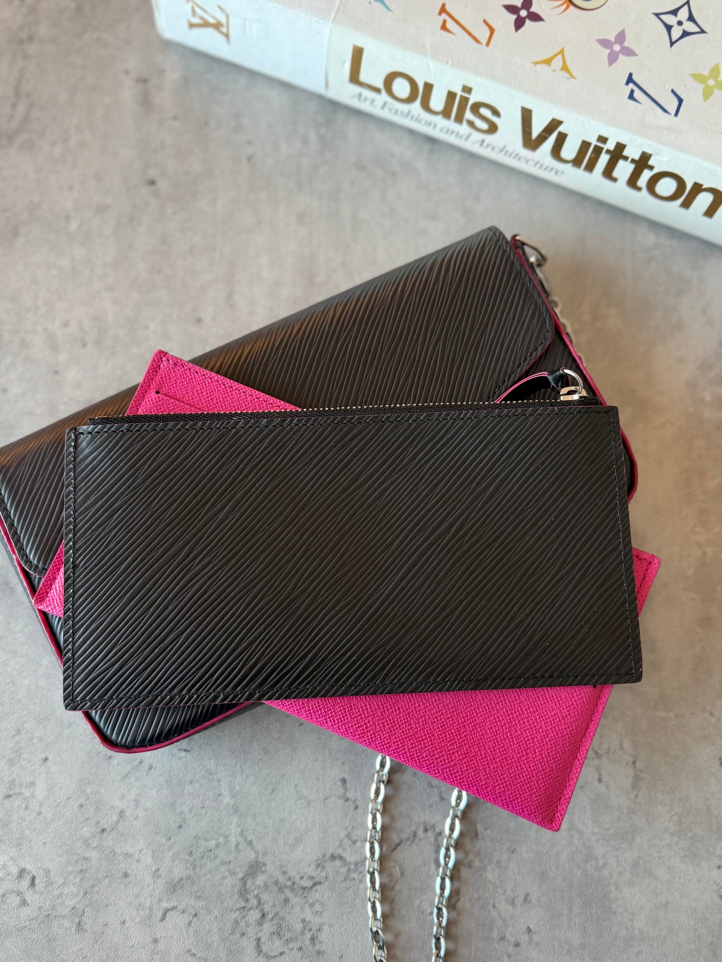 LV Felicie Epi Black & Pink