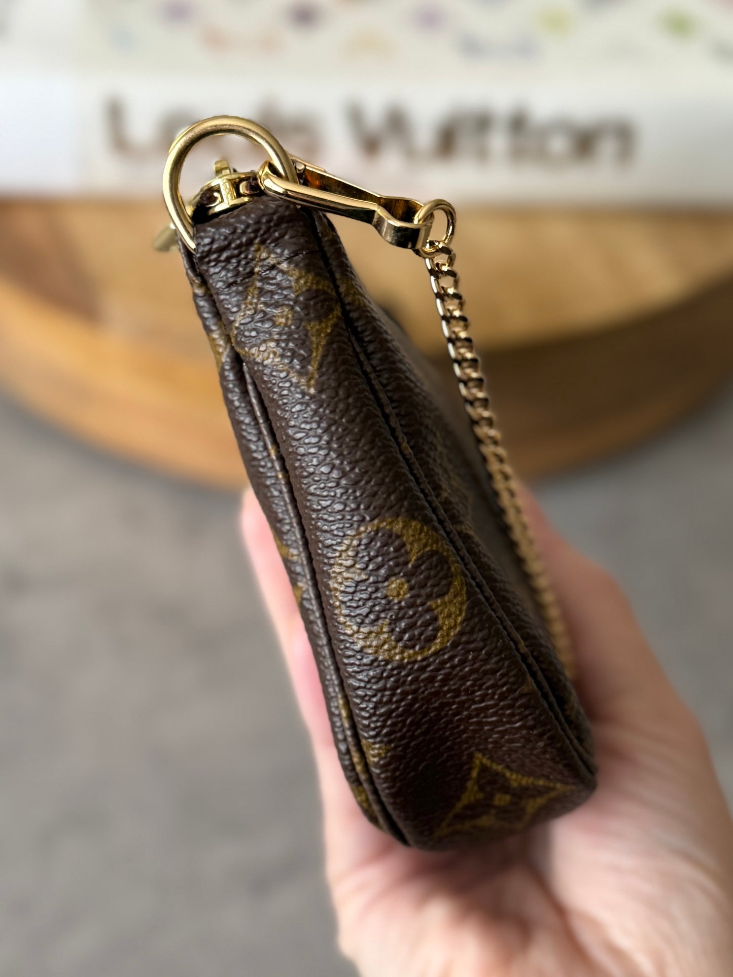 LV Bucket Pochette Monogram