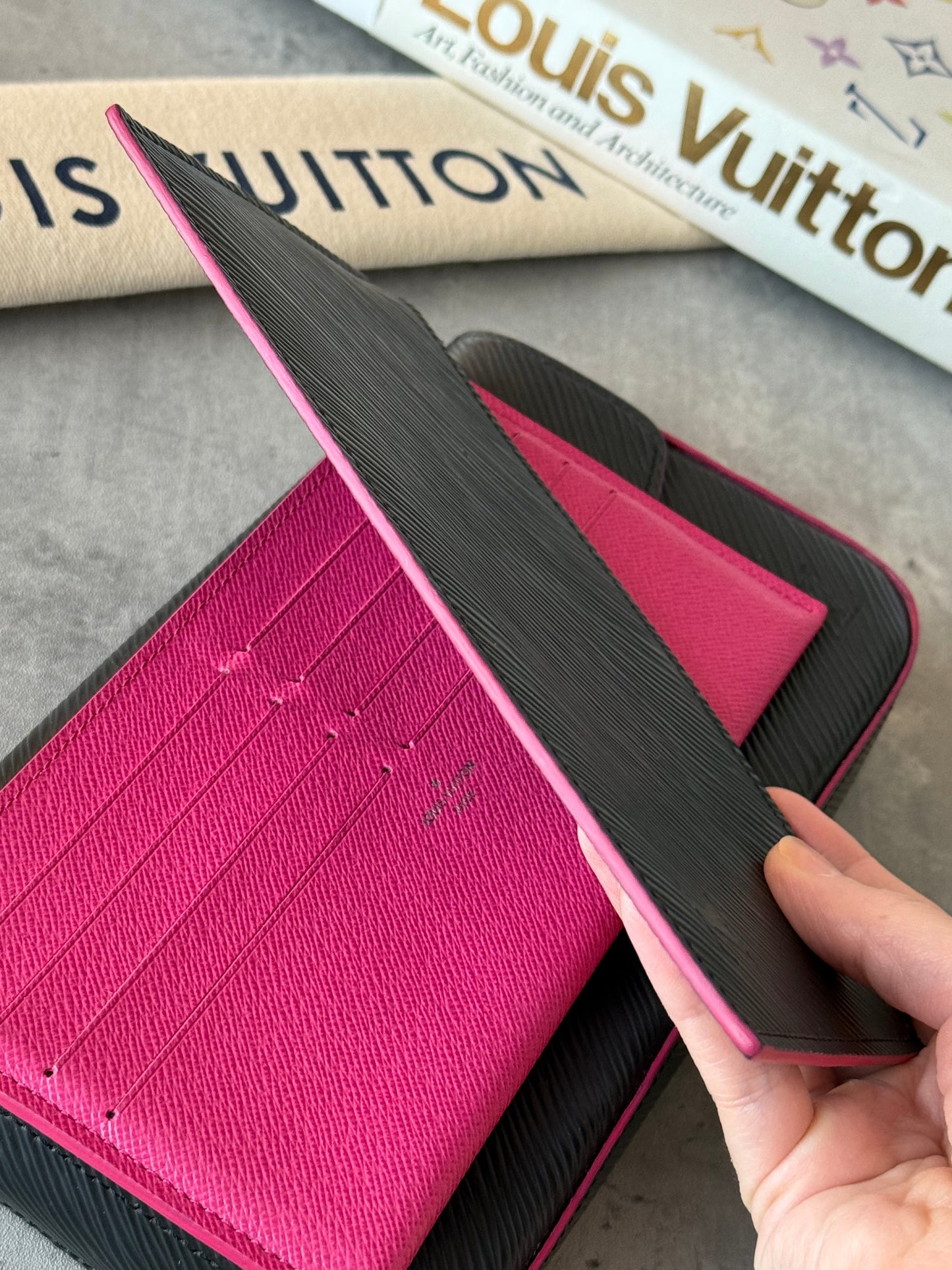 LV Felicie Epi Black & Pink