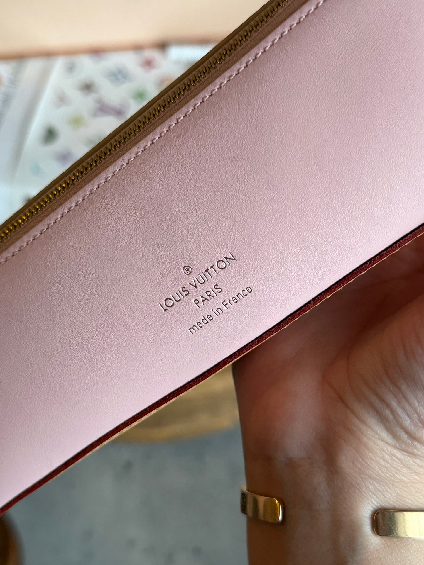 LV Elizabeth Pouch with flower charm