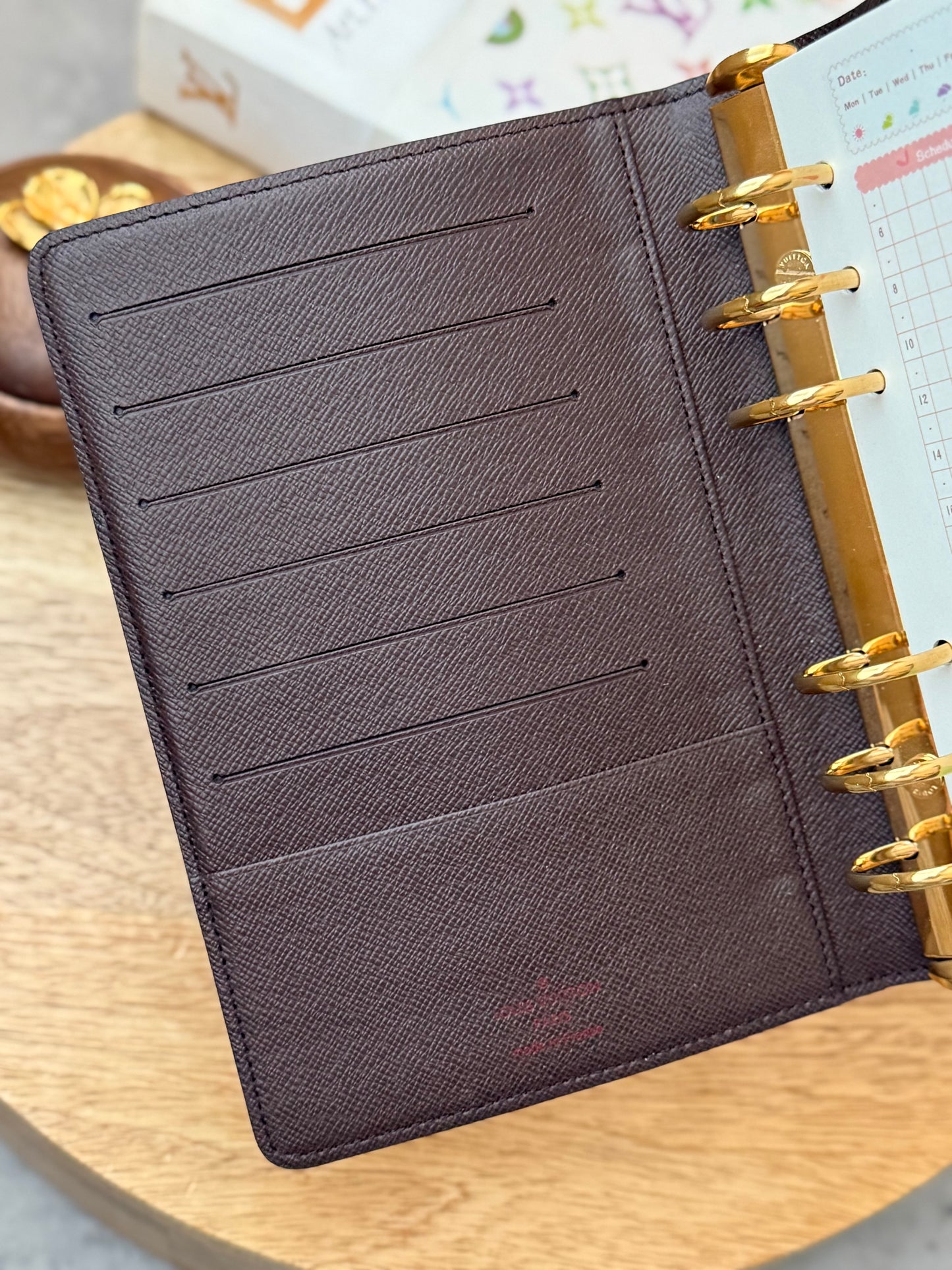 LV Agenda MM Damier Ebene
