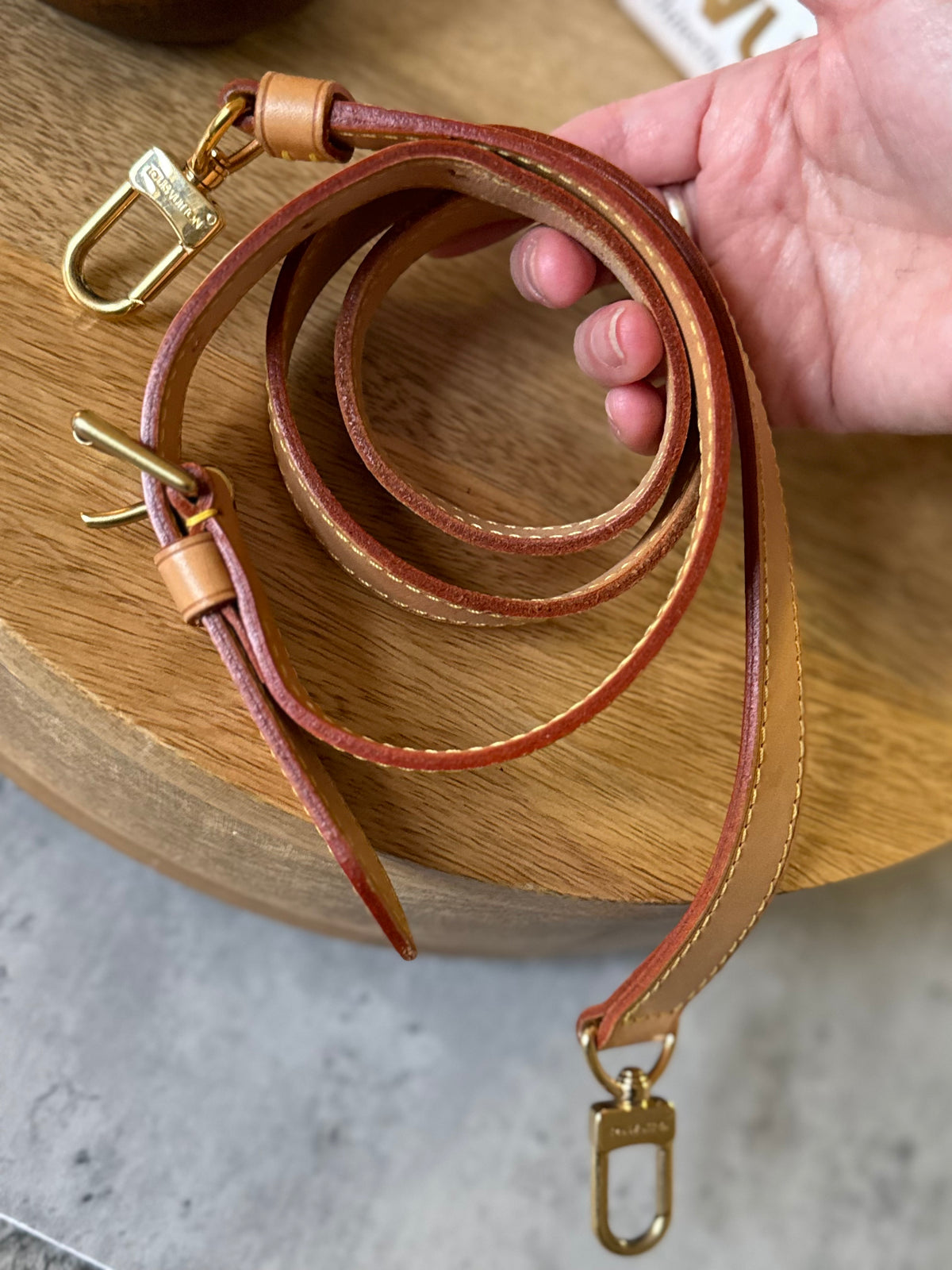 LV Bandouliere Vachetta Strap