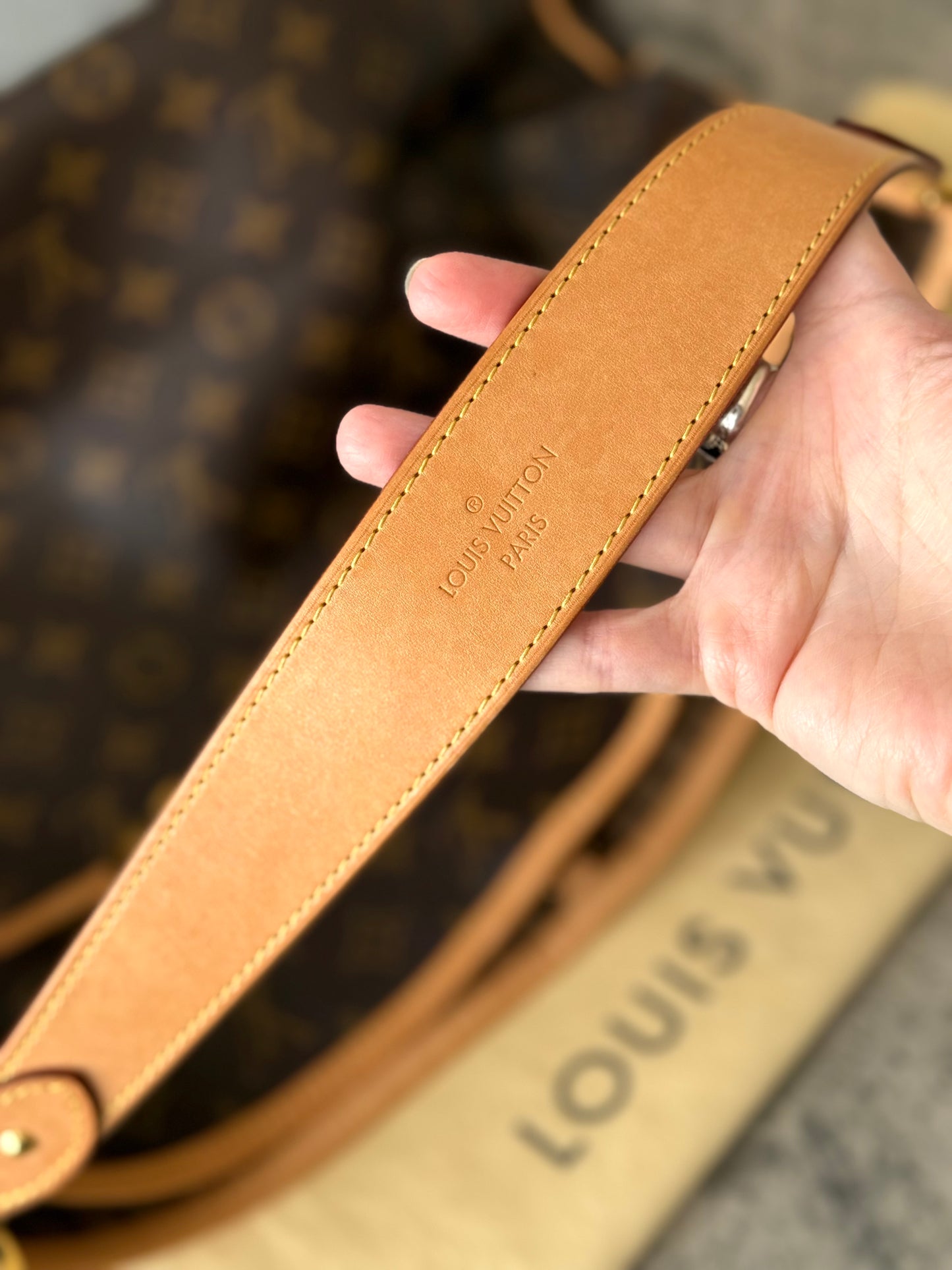 LV Delightful MM Beige